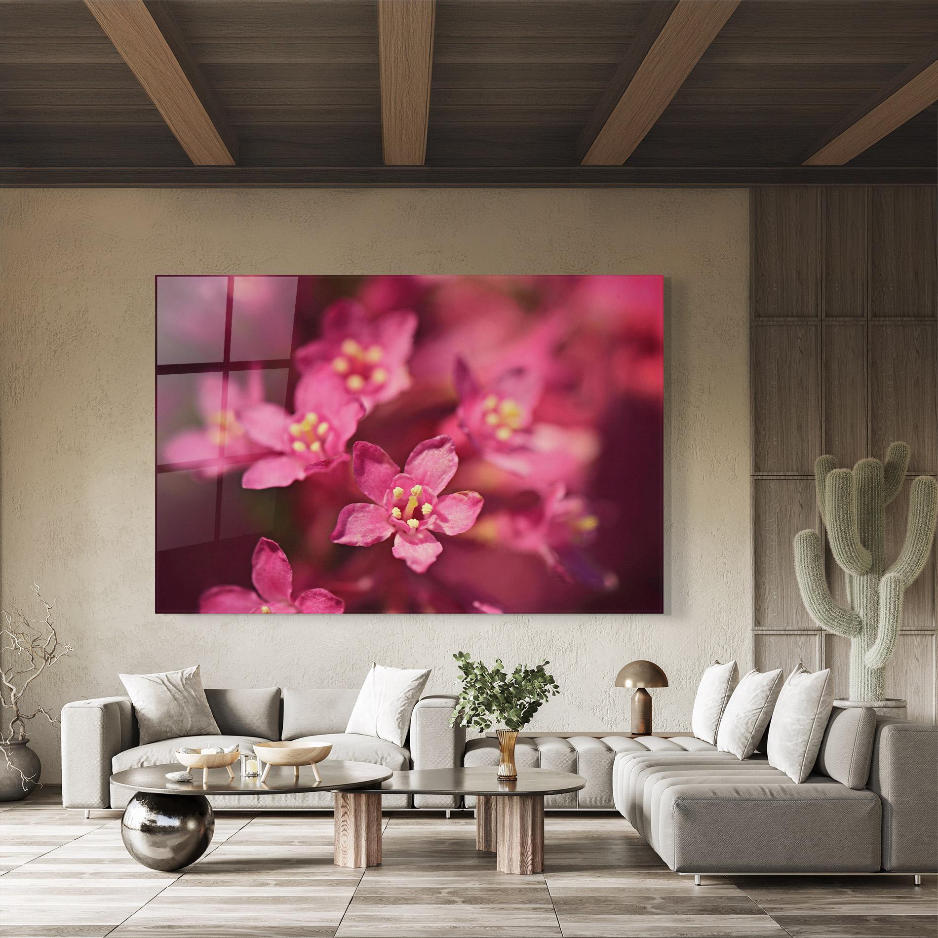 Tablou Sticla Flower Background mockup 8