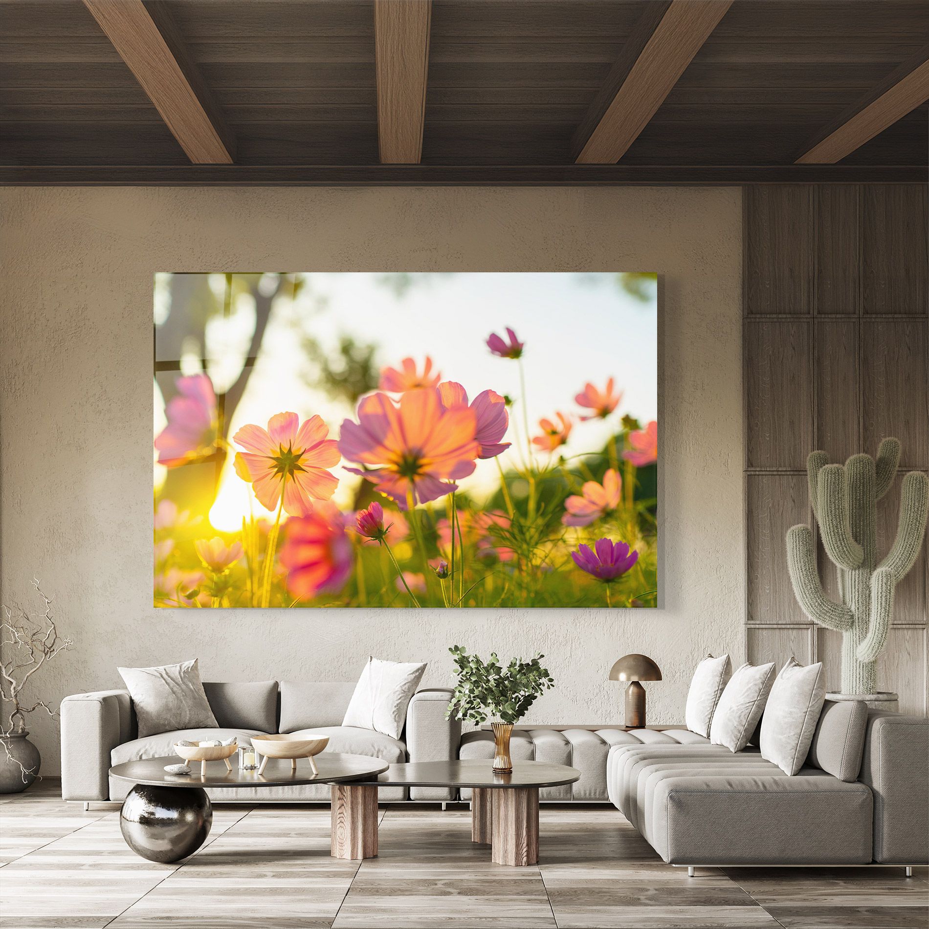 Sunset Blooming Flower mockup 8