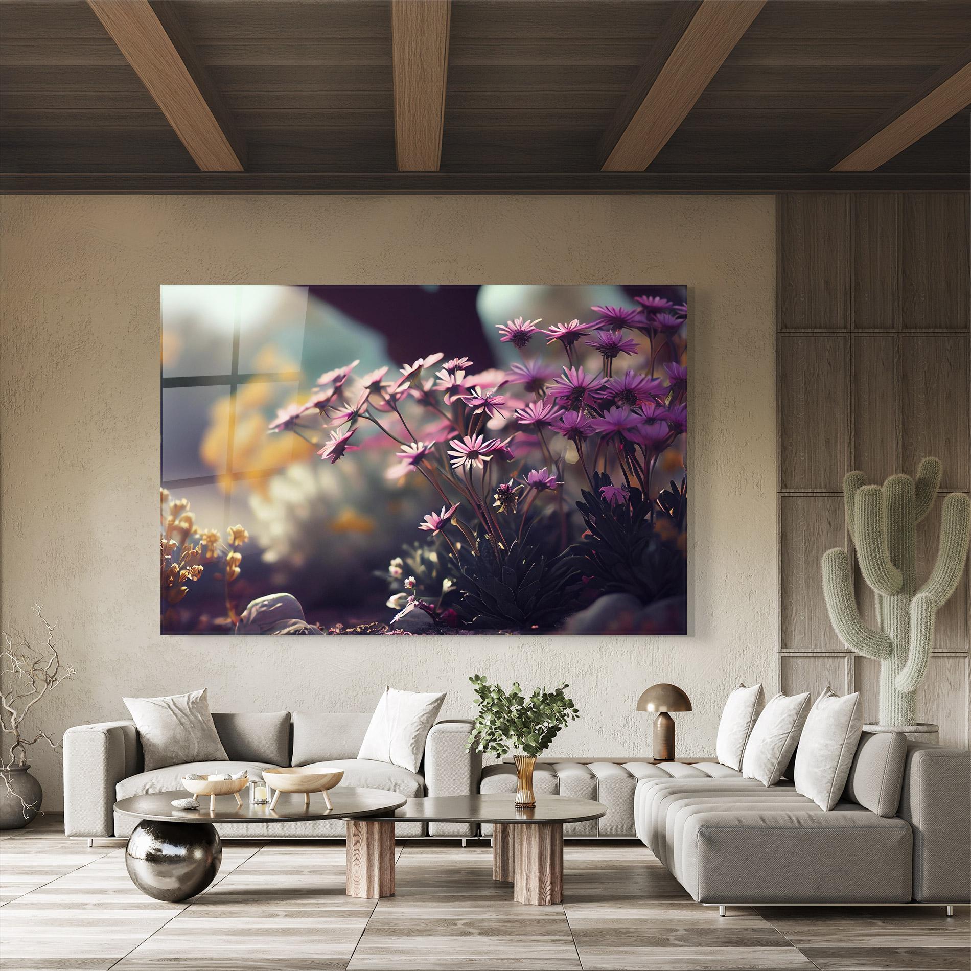 Tablou Sticla Vibrant Meadow mockup 8