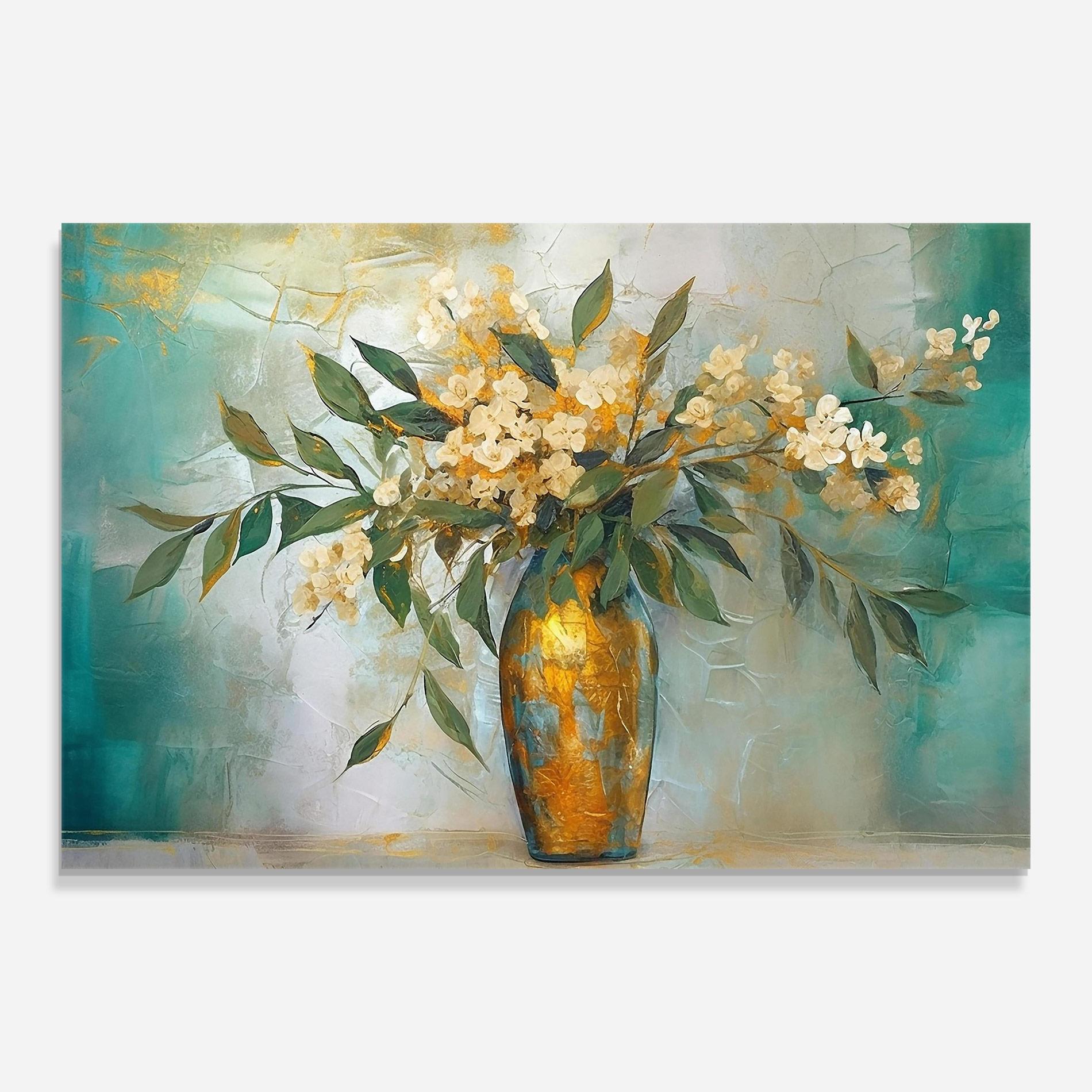 Tablou Sticla Abstract Vase Art mockup 0