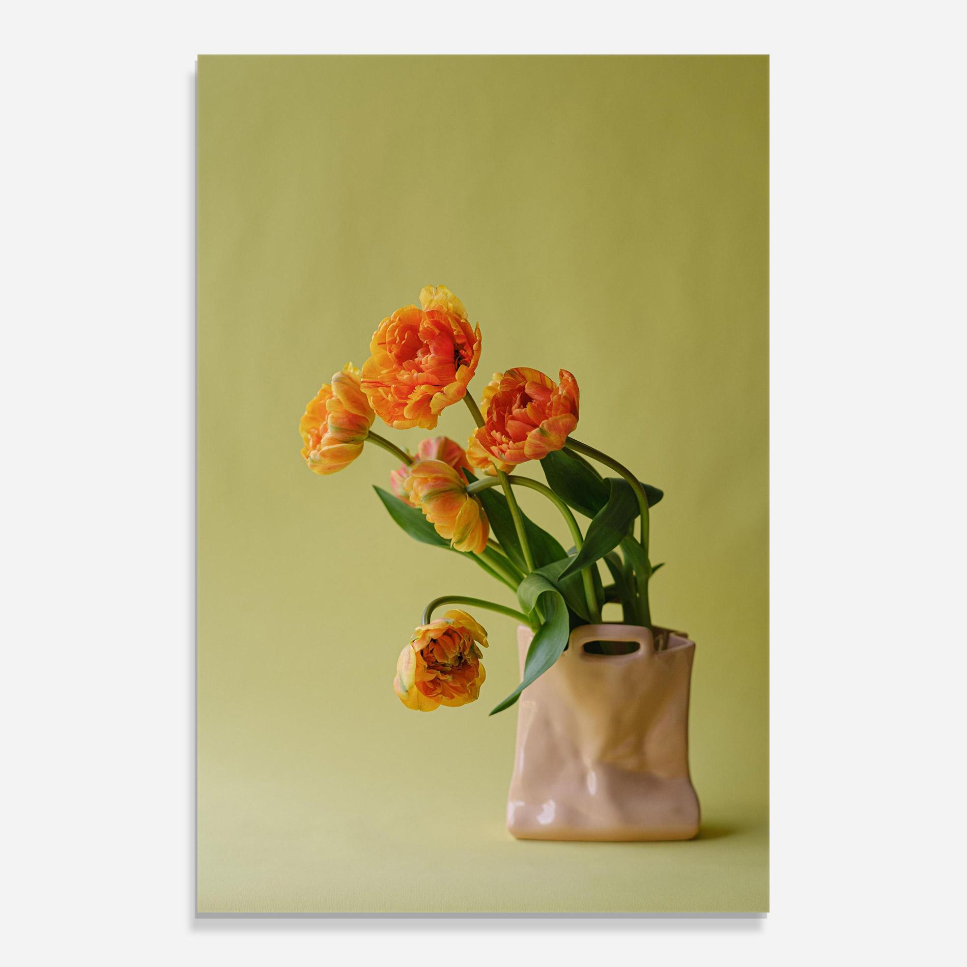 Tablou Sticla Cream Cool Vase mockup 0