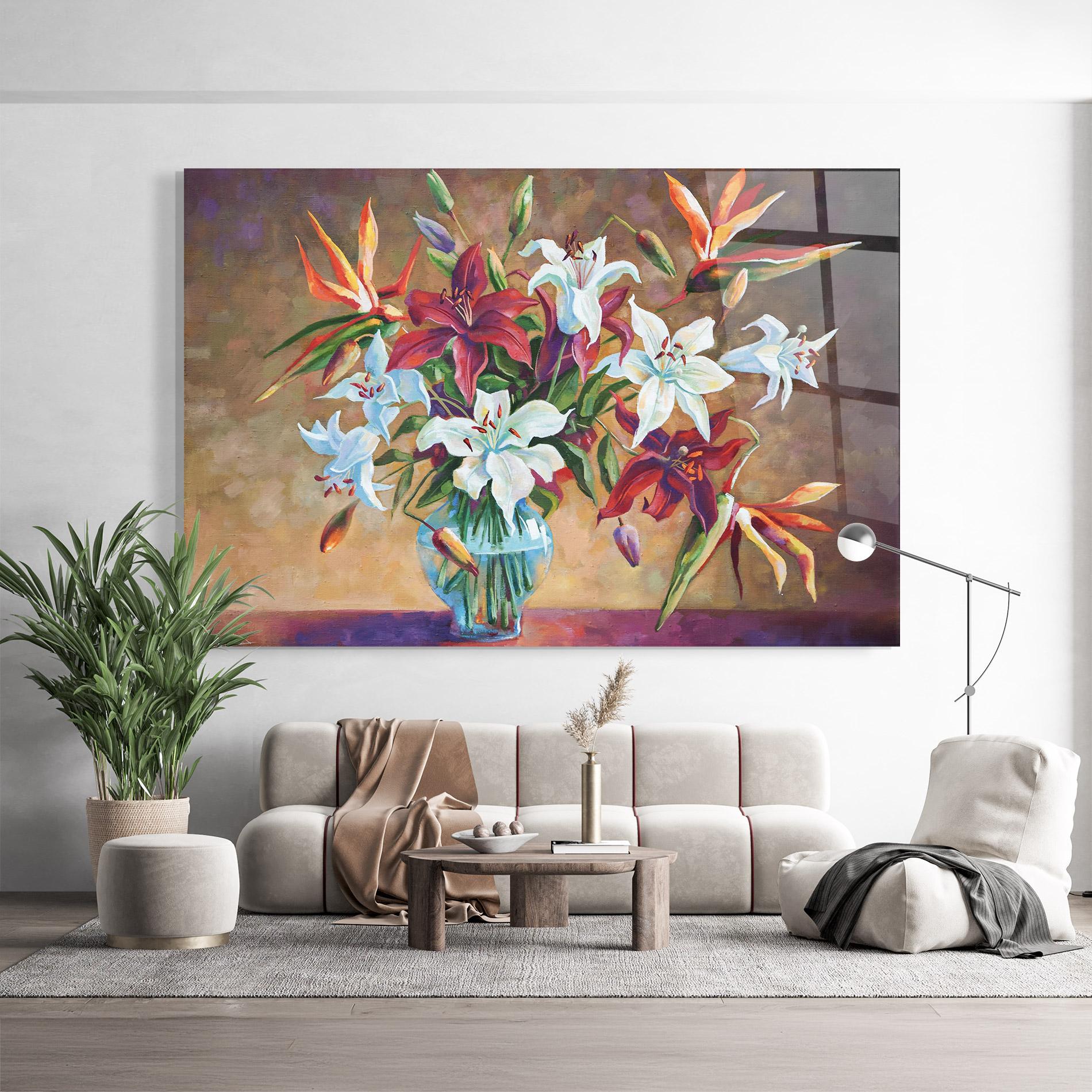 Tablou Sticla Flower Vase mockup 9