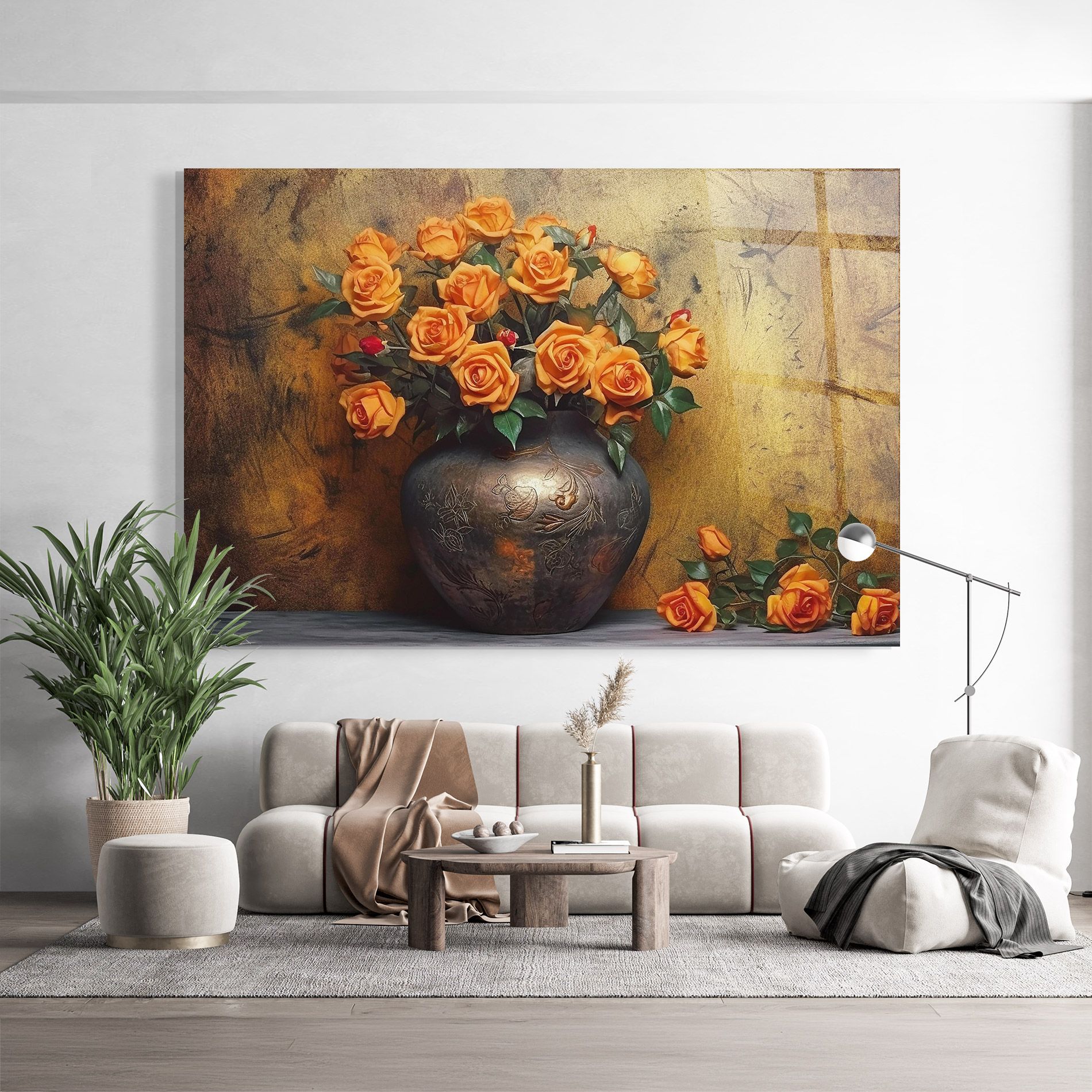 Orange Vintage Vase mockup 9