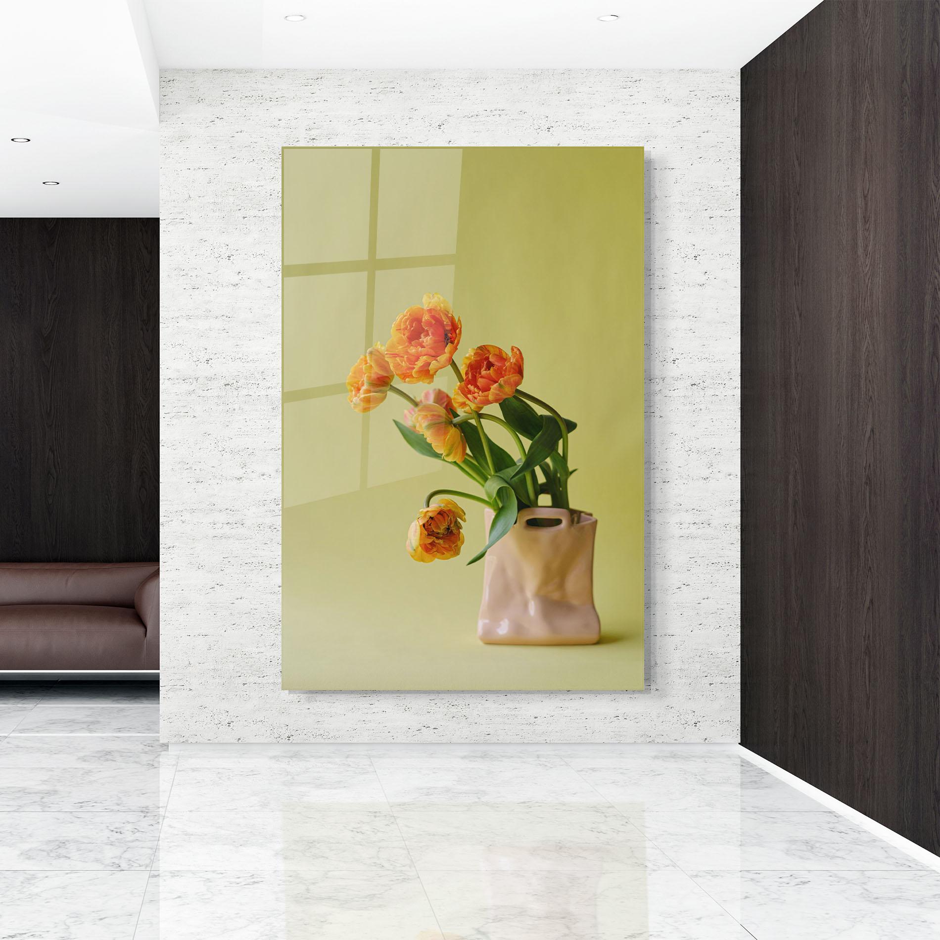 Tablou Sticla Cream Cool Vase mockup 9