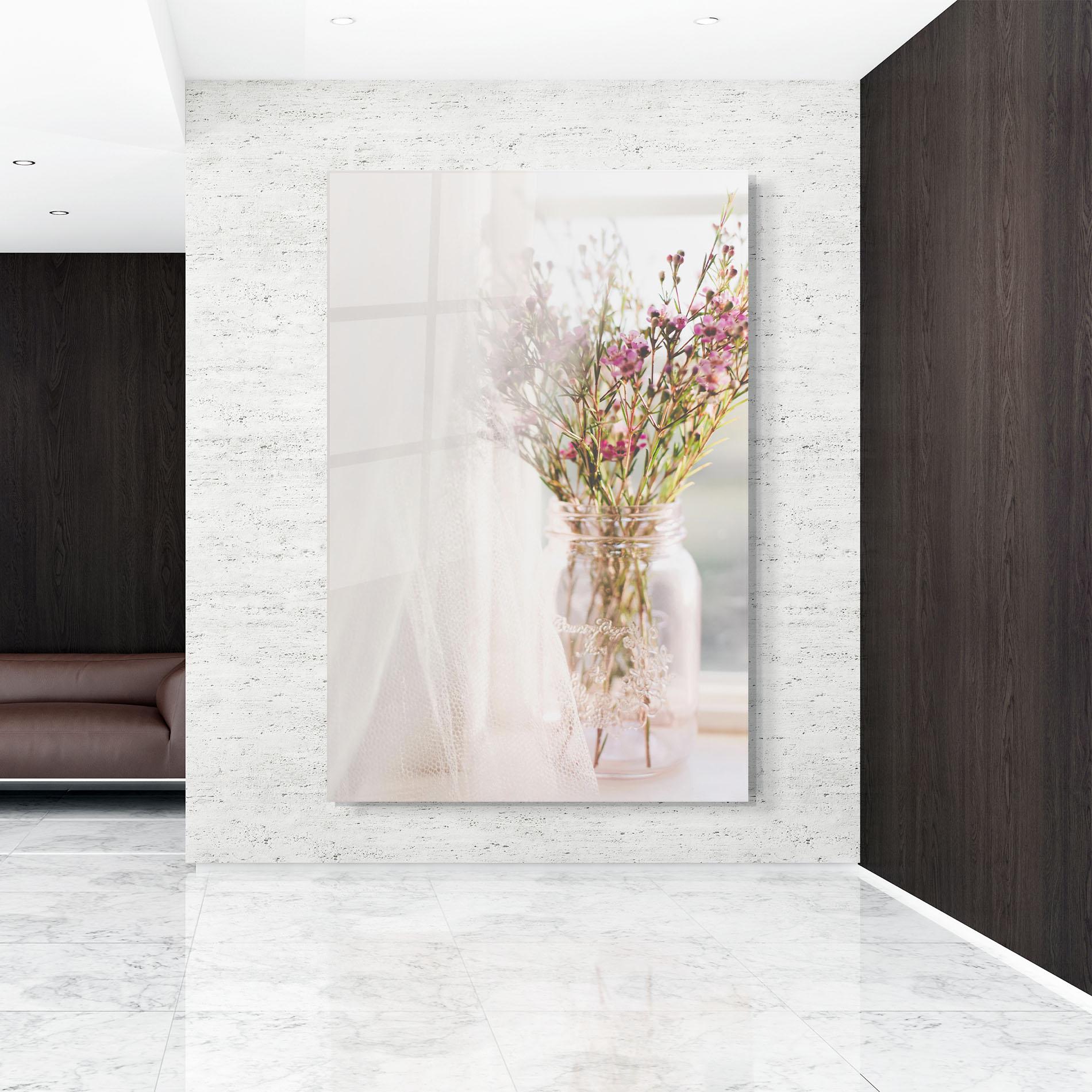 Tablou Sticla Field Flowers Vase mockup 9