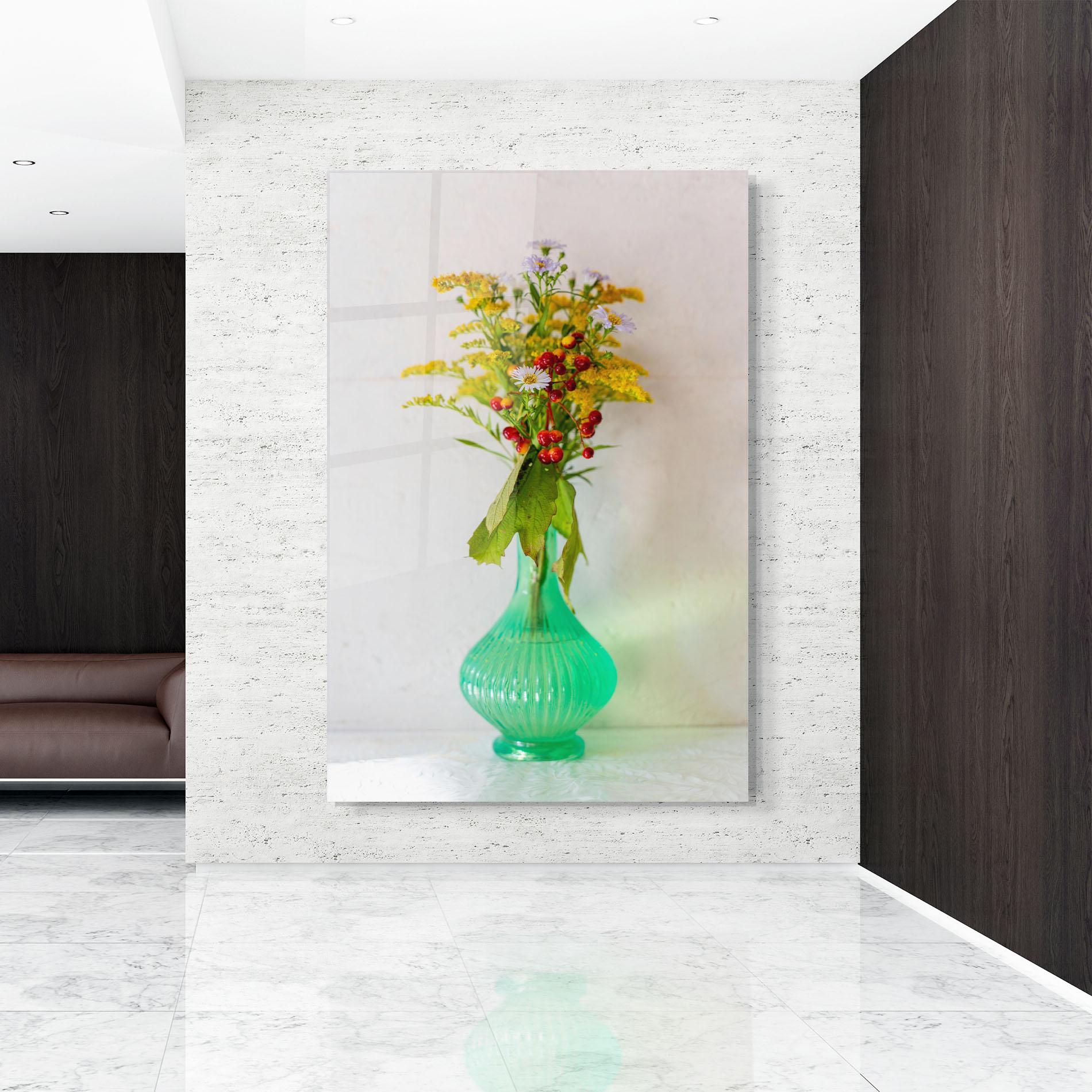 Tablou Sticla Green Pretty Vase mockup 9