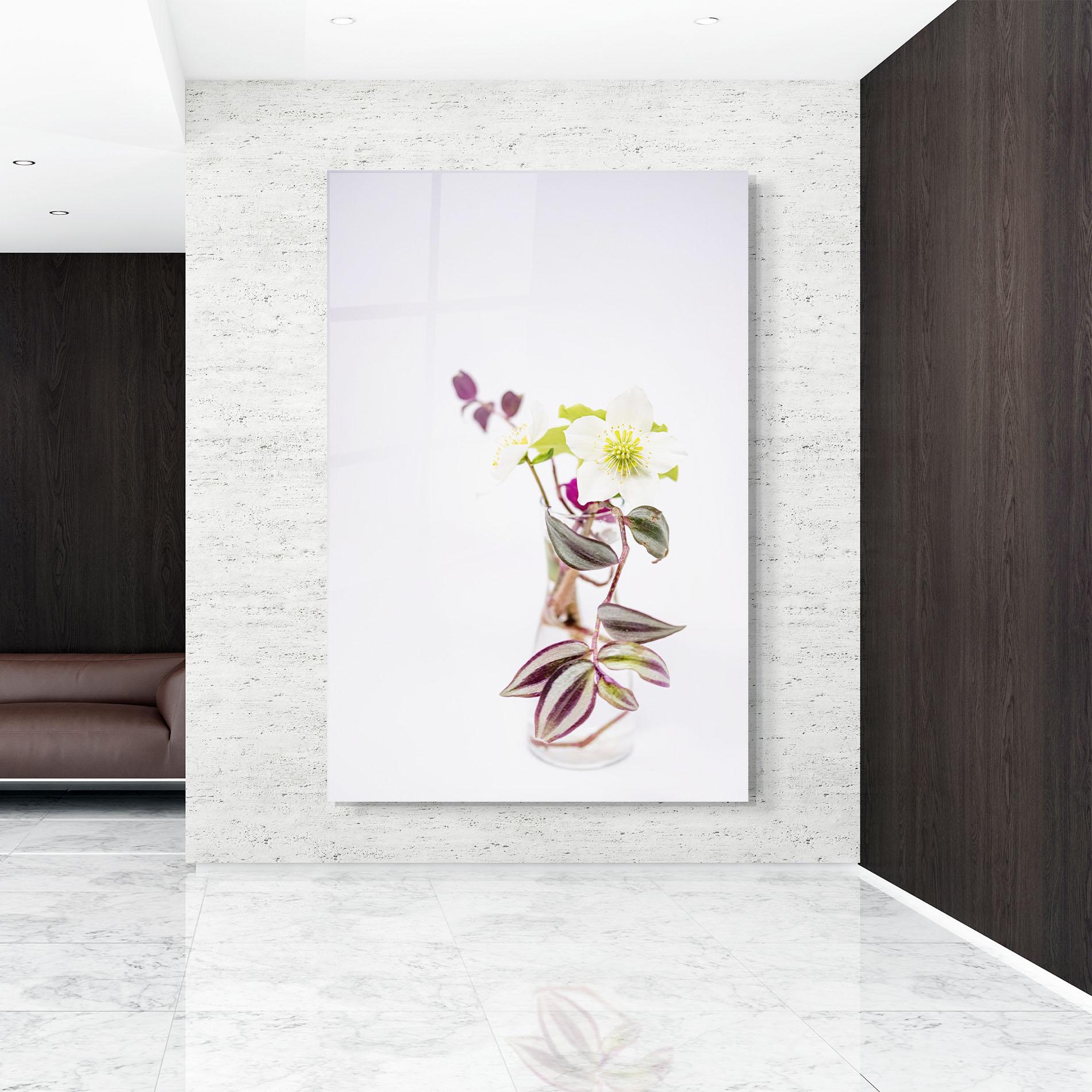 Tablou Sticla Pretty Leaf Vase mockup 9