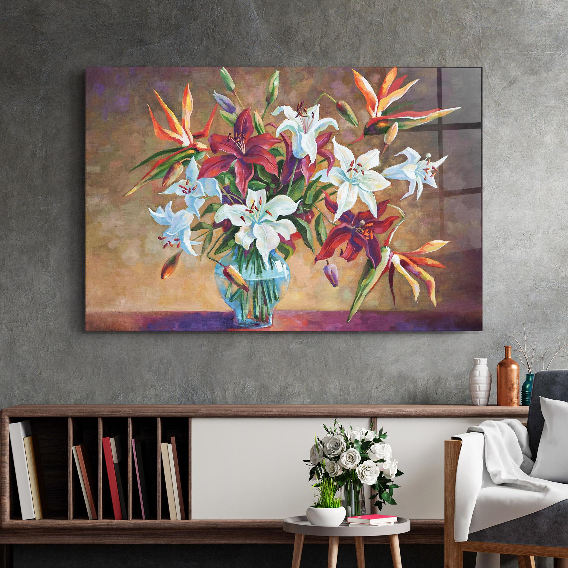 Tablou Sticla Flower Vase mockup 2