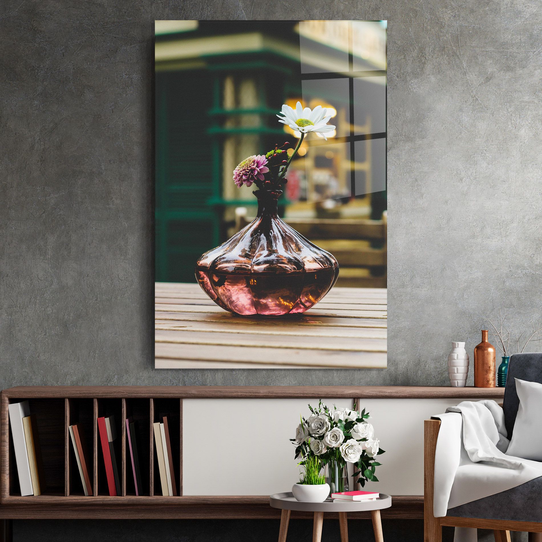 Pink Vase Flower mockup 2