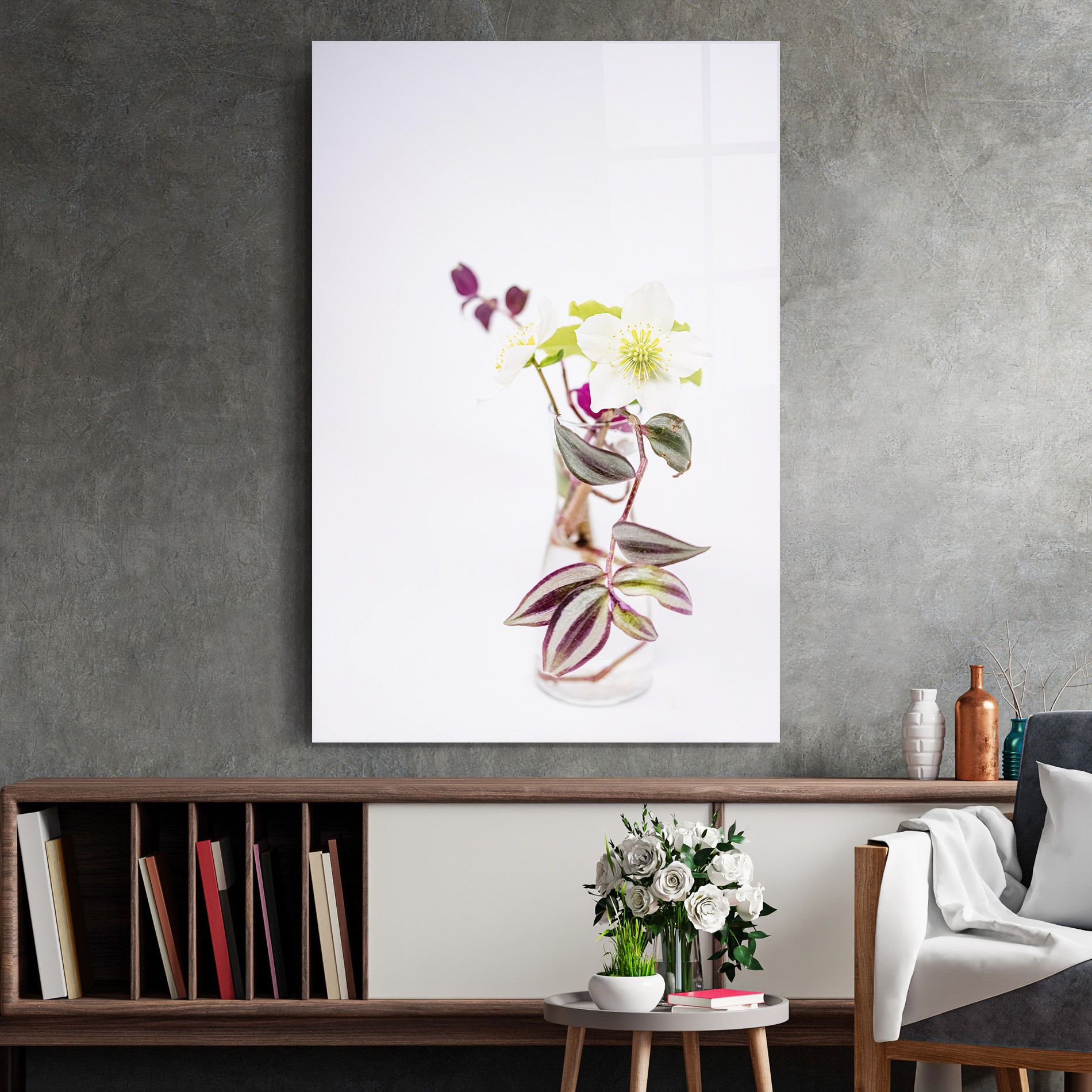 Pretty Leaf Vase mockup 2