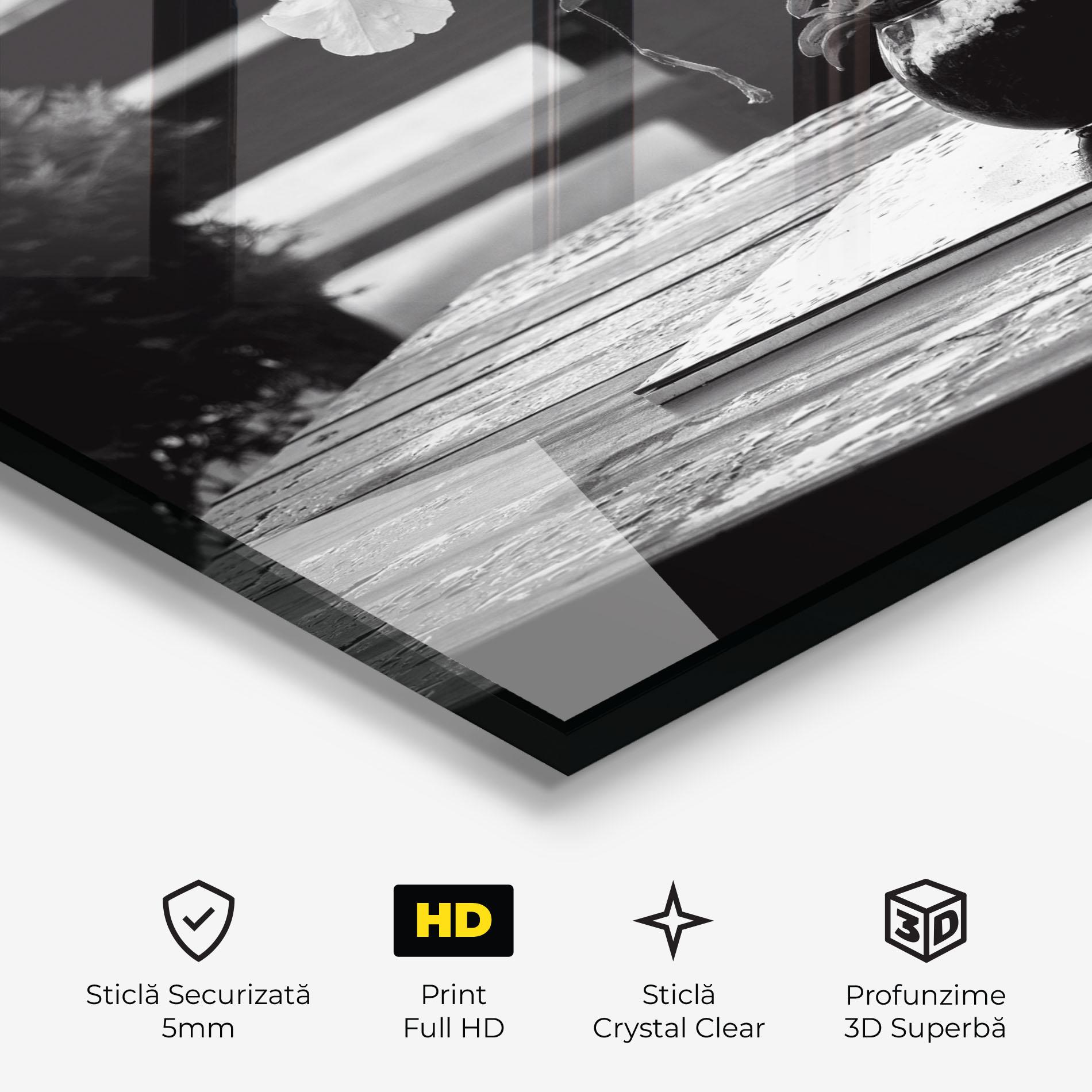 Tablou Sticla Black Vase View mockup 3