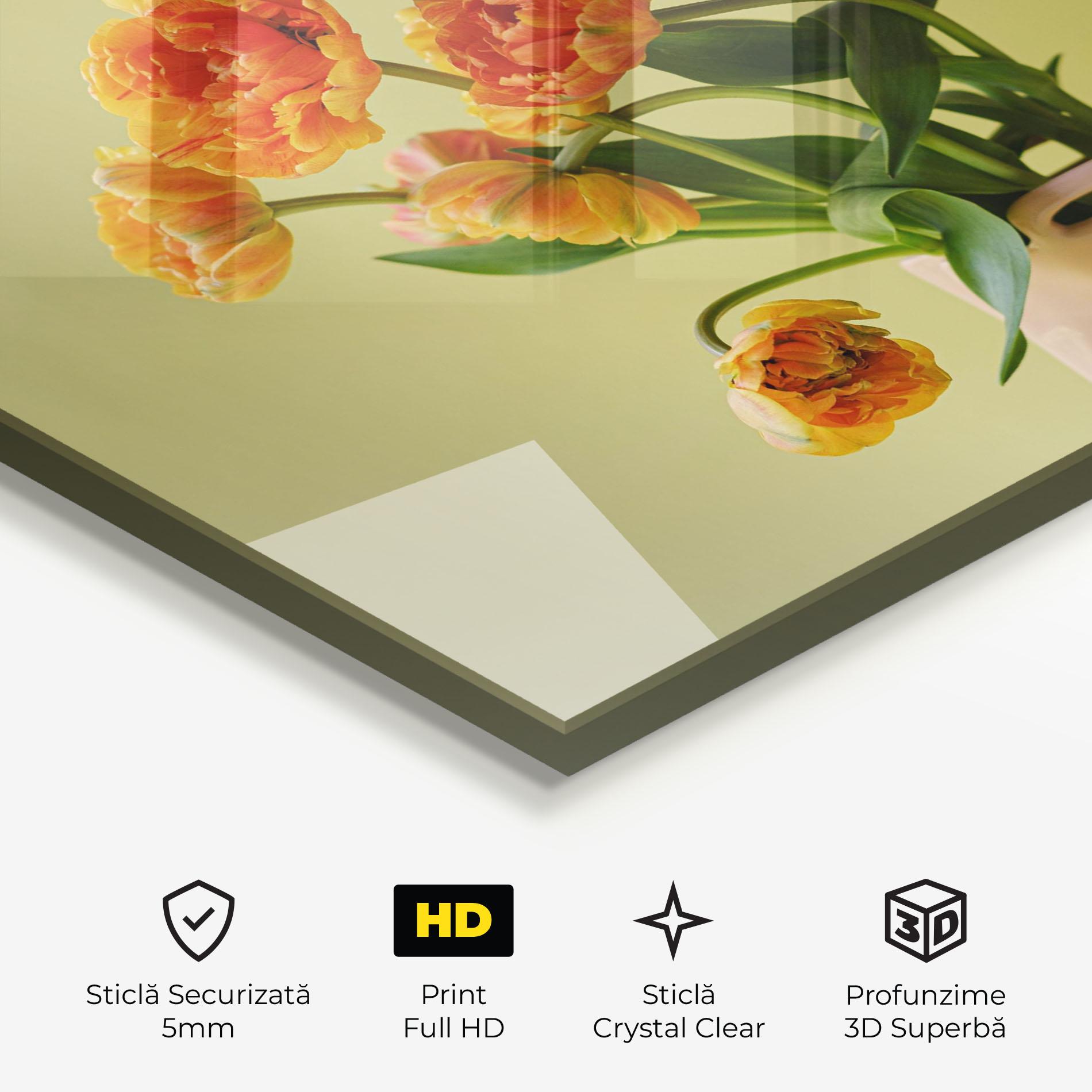 Tablou Sticla Cream Cool Vase mockup 3