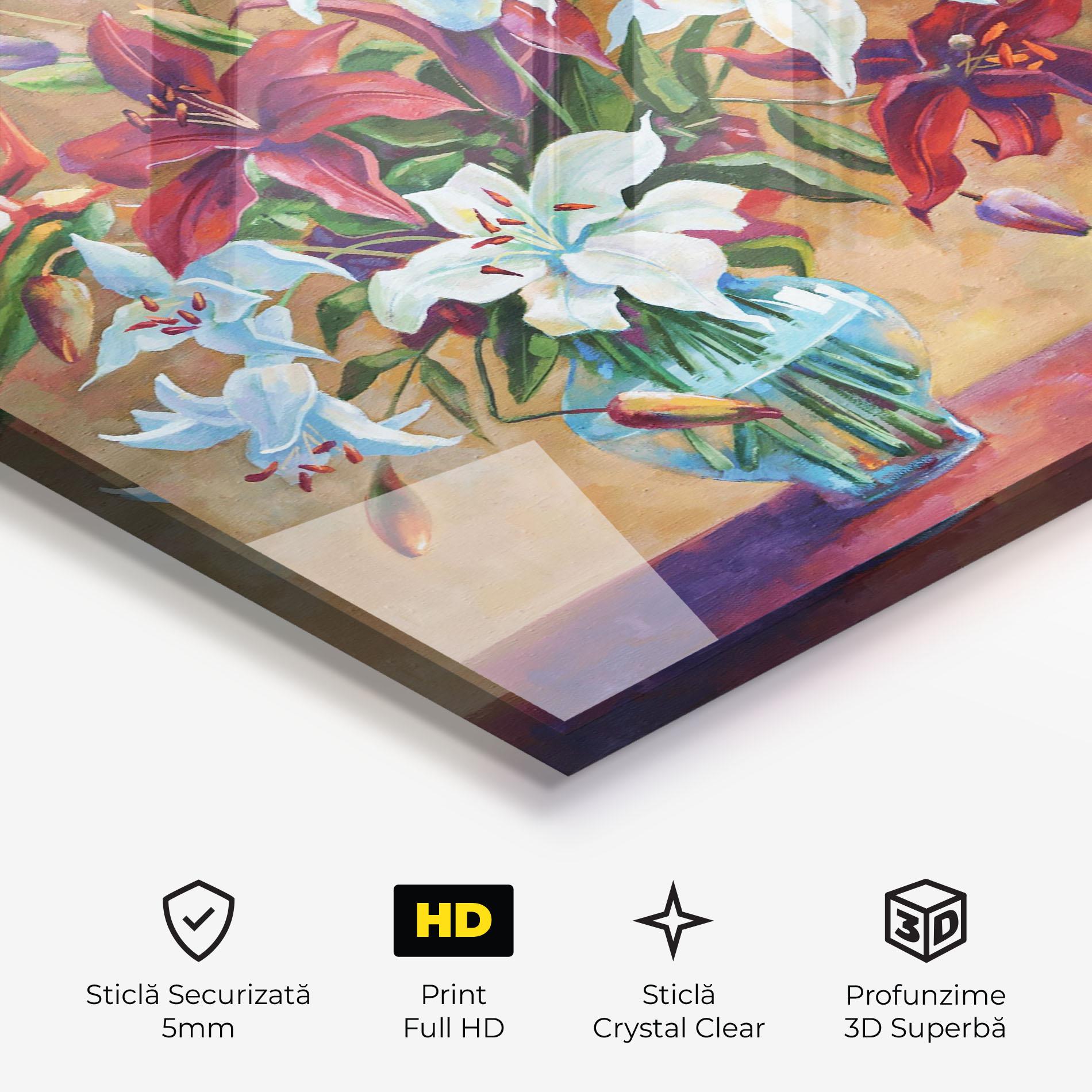 Tablou Sticla Flower Vase mockup 3