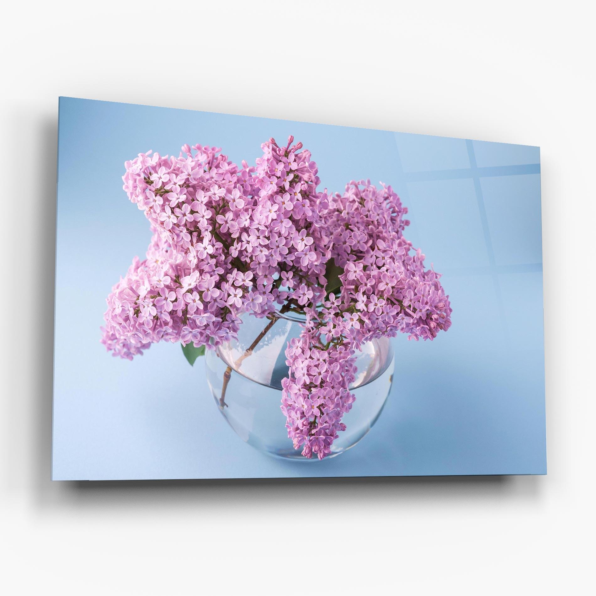 Tablou Sticla Lilac Flower mockup 6