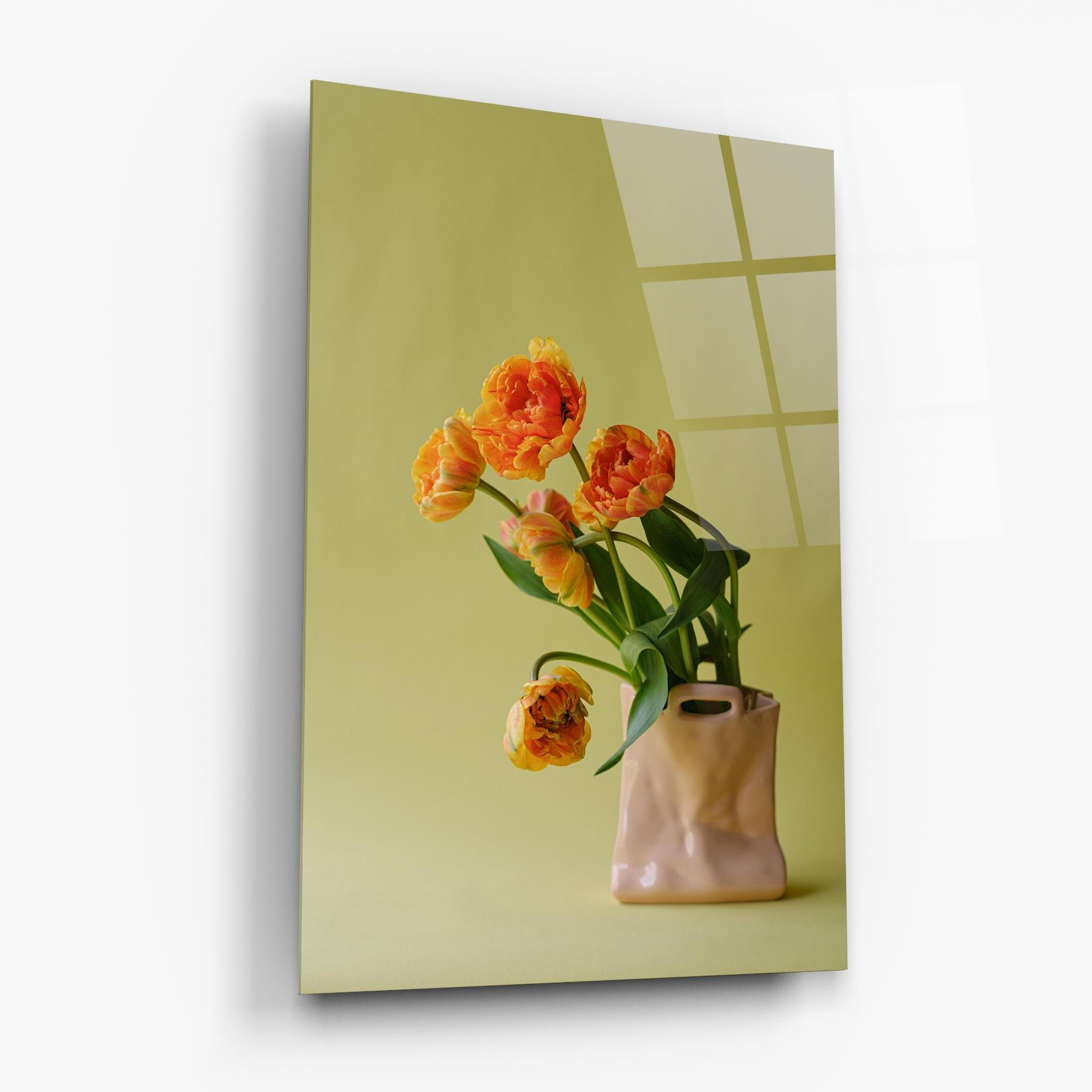 Tablou Sticla Cream Cool Vase mockup 6