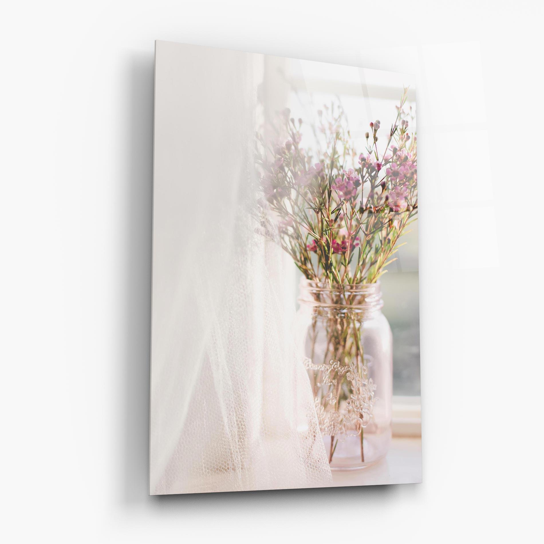 Tablou Sticla Field Flowers Vase mockup 6