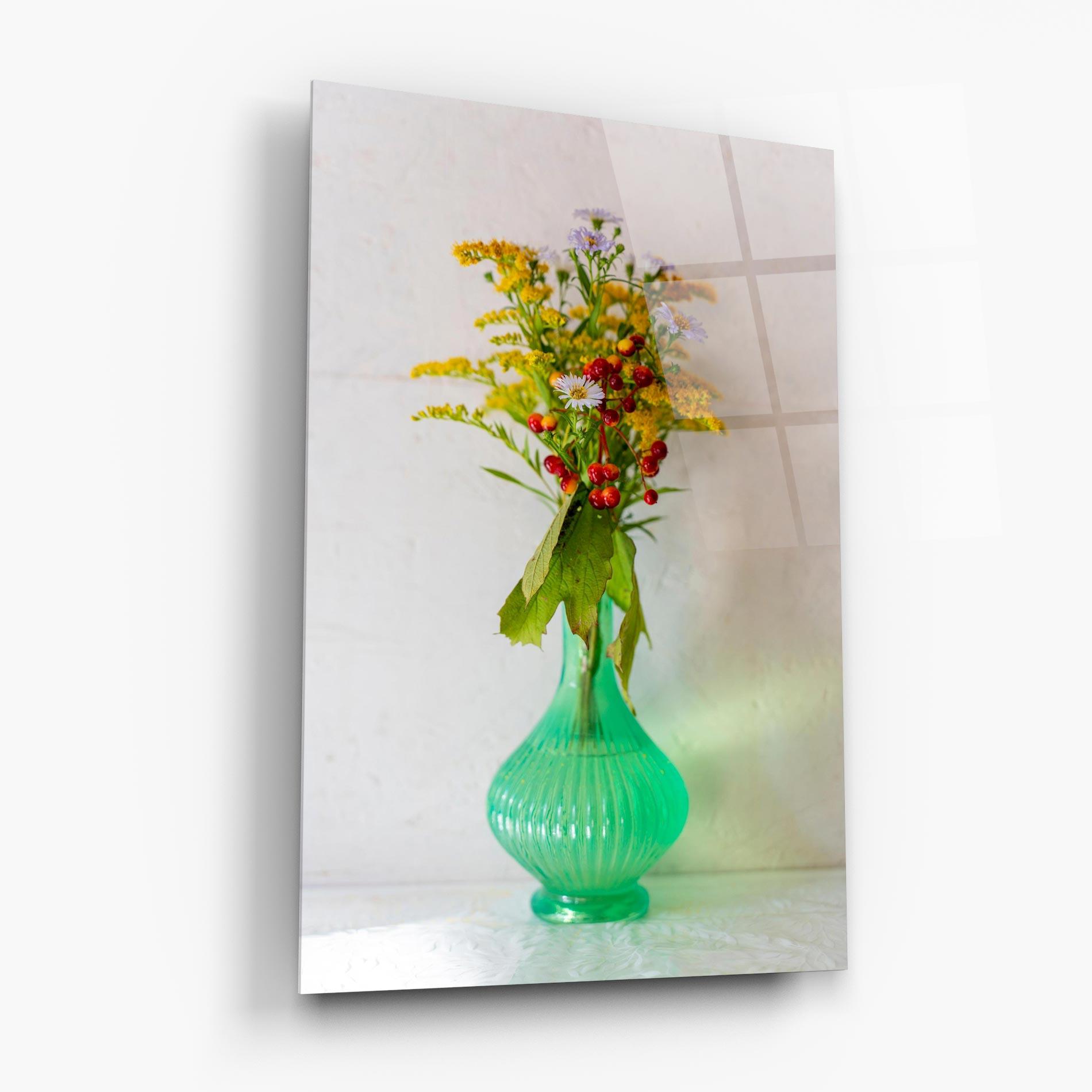 Tablou Sticla Green Pretty Vase mockup 6