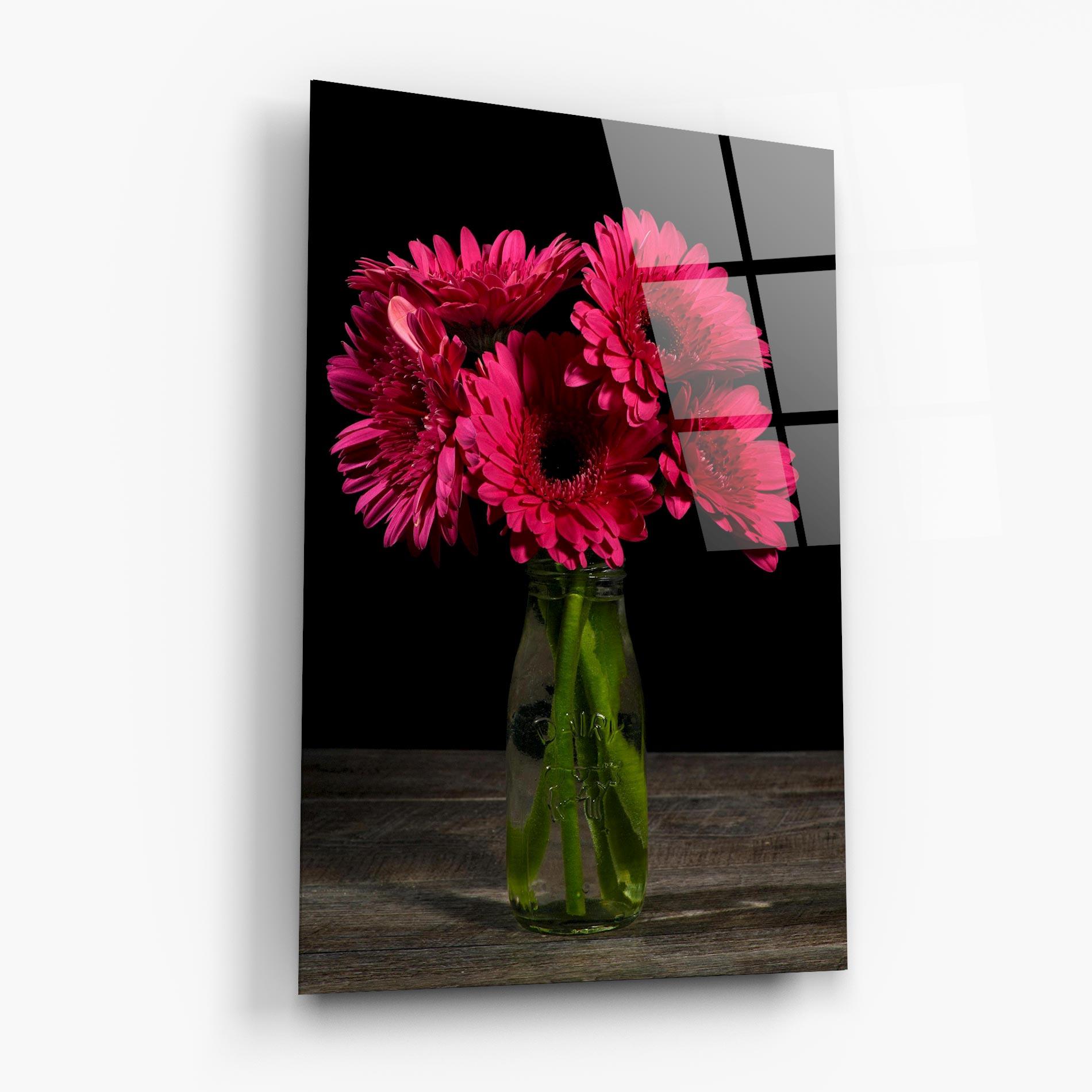 Tablou Sticla Vase Strong Pink mockup 6