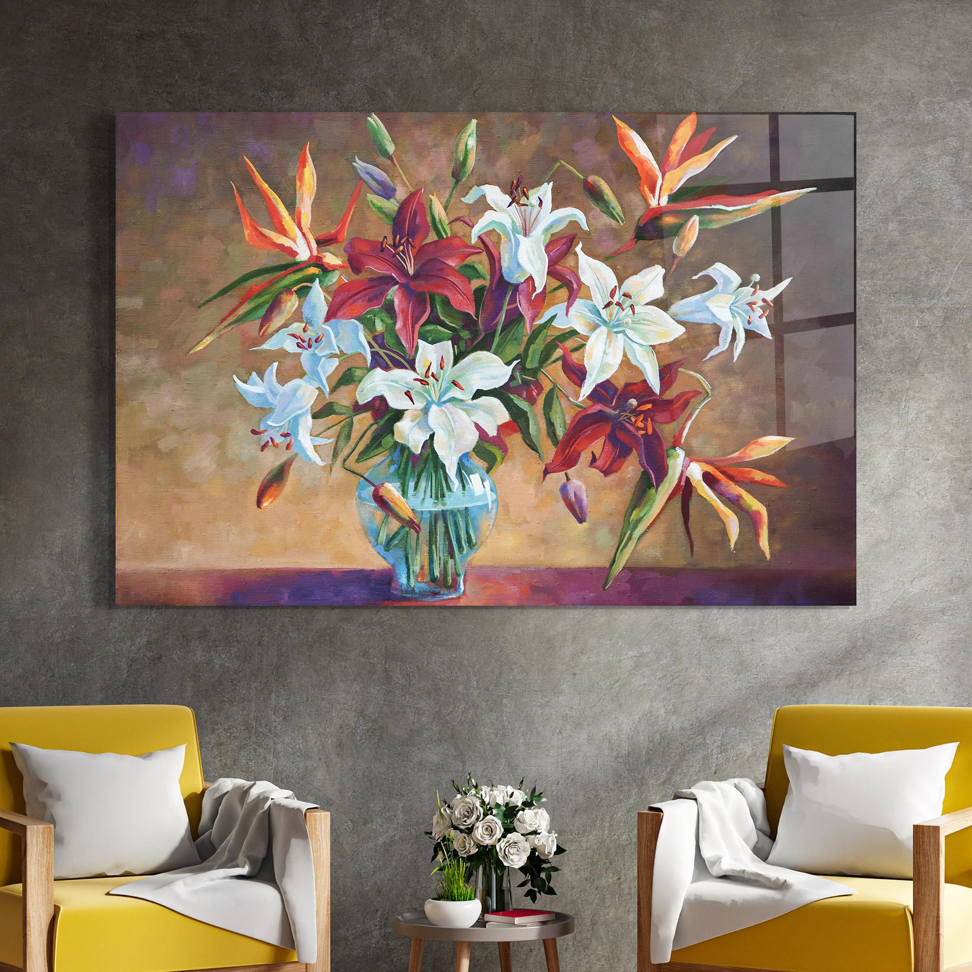 Tablou Sticla Flower Vase mockup 4