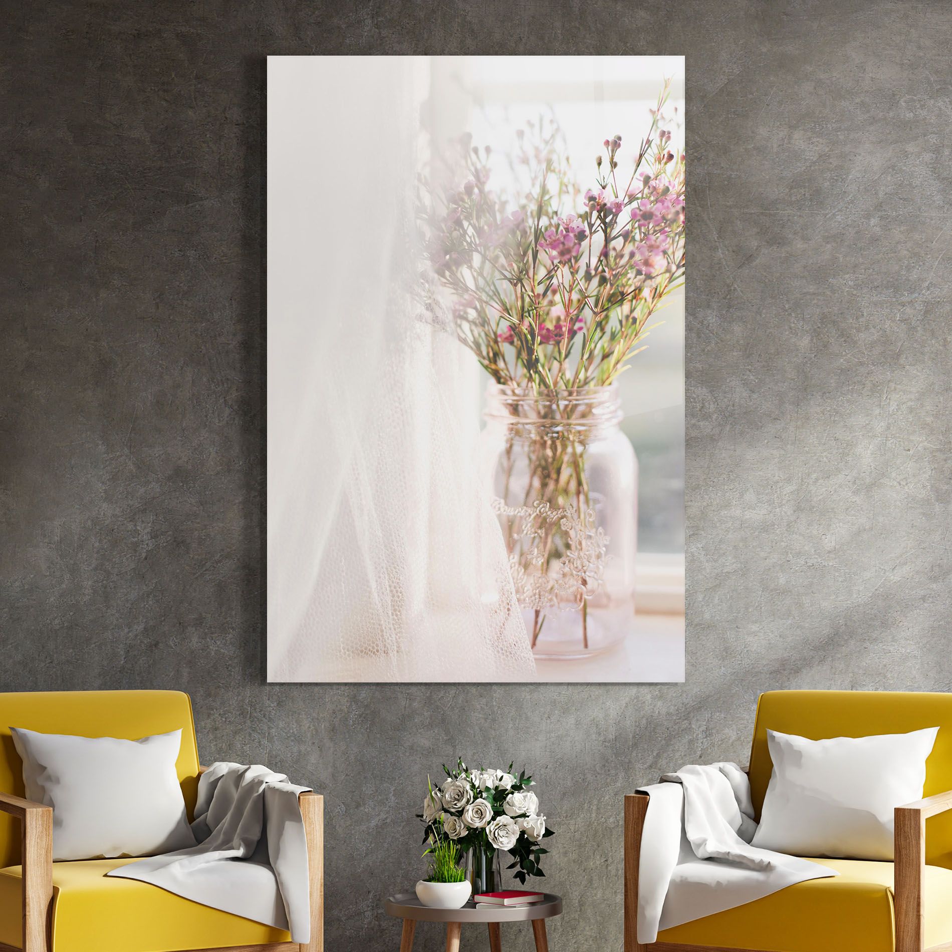 Field Flowers Vase mockup 4