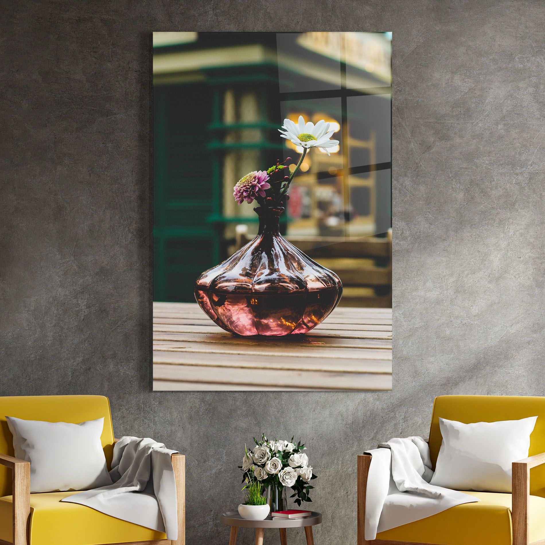 Pink Vase Flower mockup 4