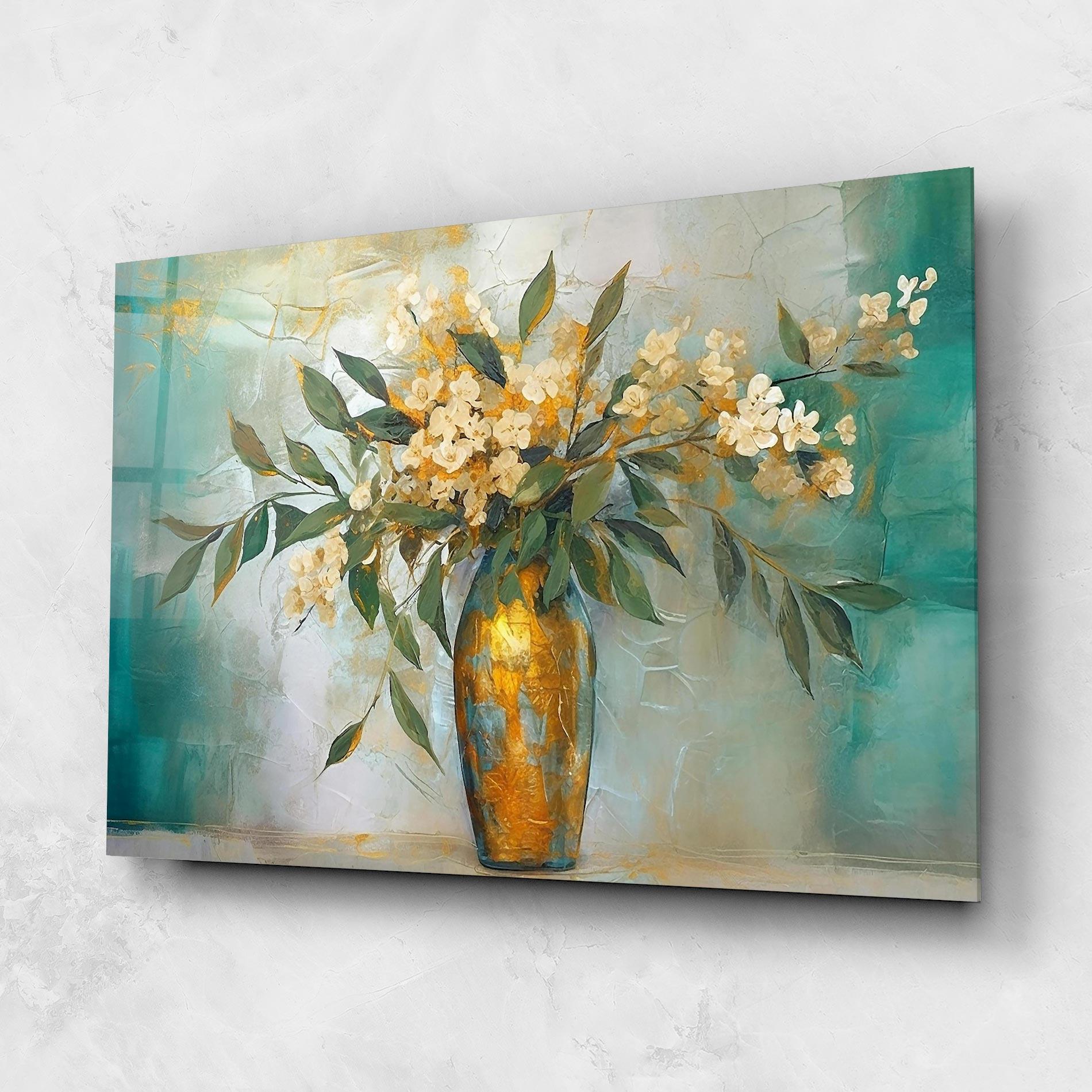 Tablou Sticla Abstract Vase Art mockup 1