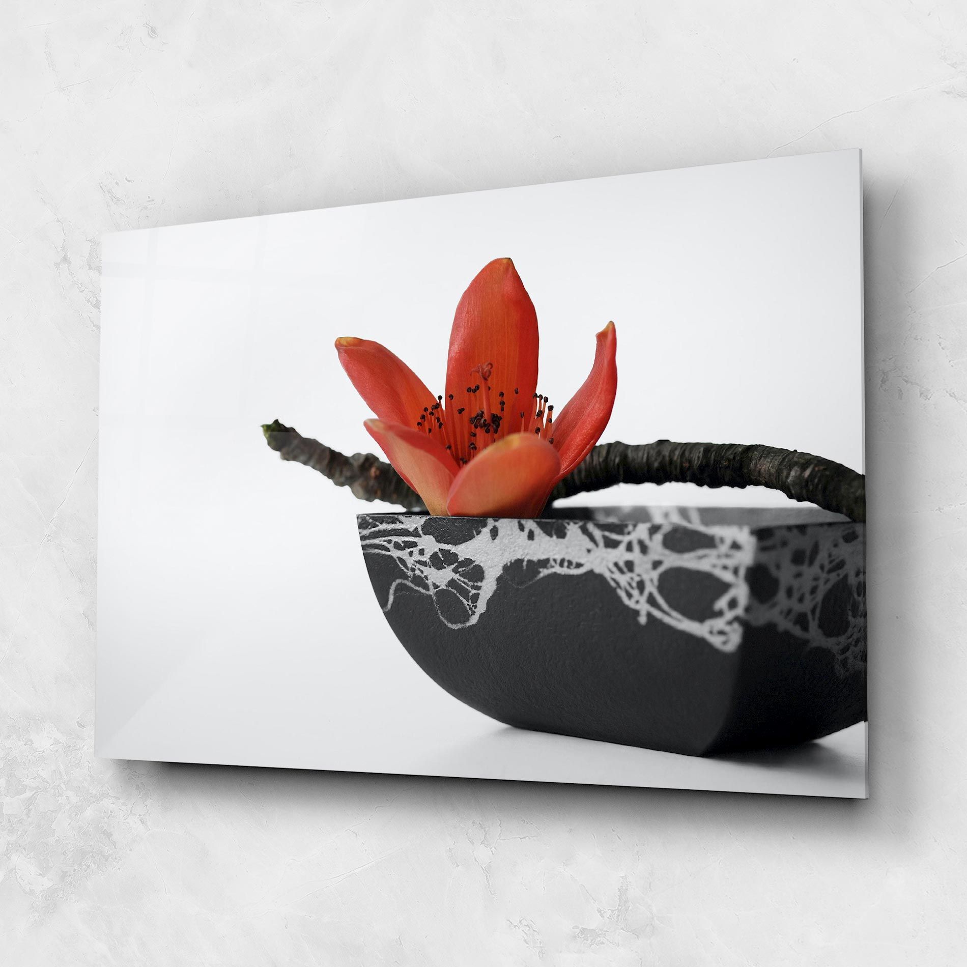 Black Marble Vase mockup 1