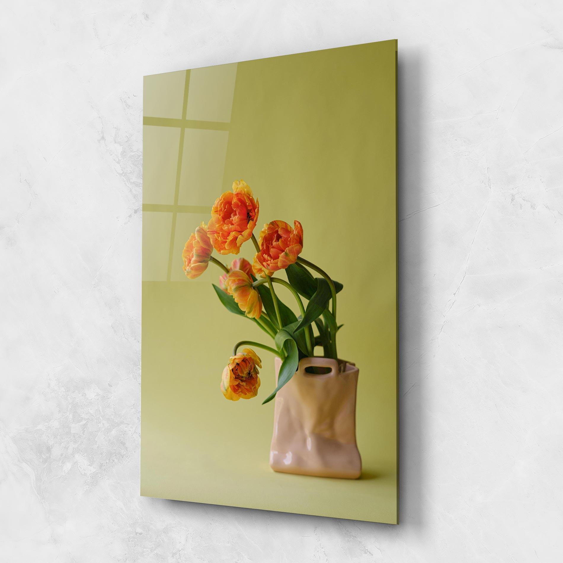 Tablou Sticla Cream Cool Vase mockup 1