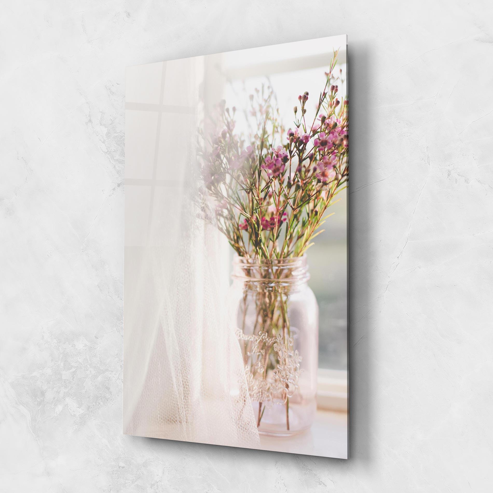 Tablou Sticla Field Flowers Vase mockup 1