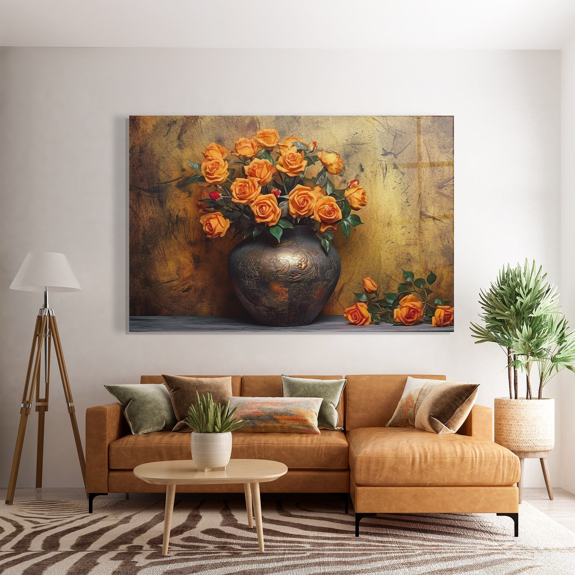 Orange Vintage Vase mockup 7