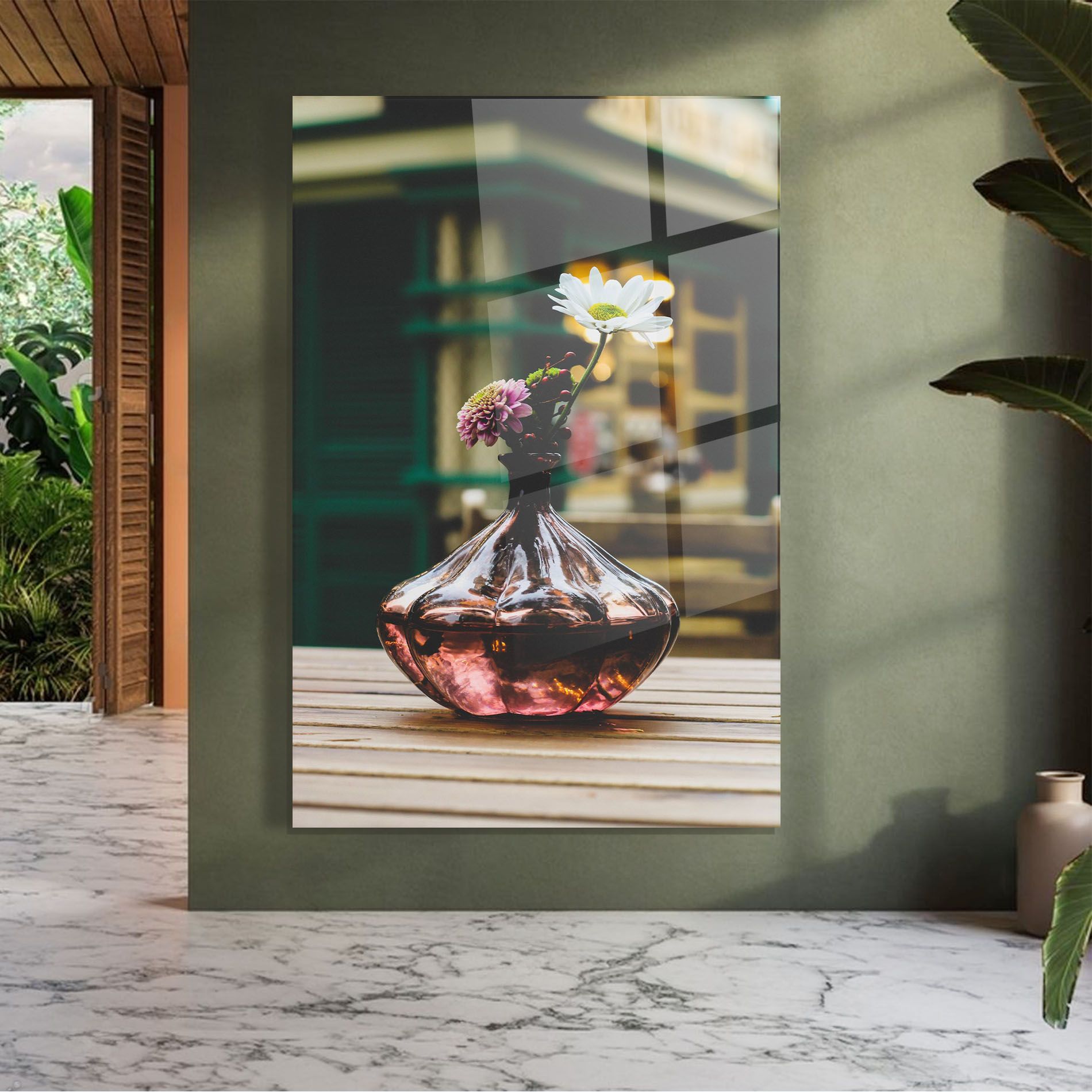 Pink Vase Flower mockup 7