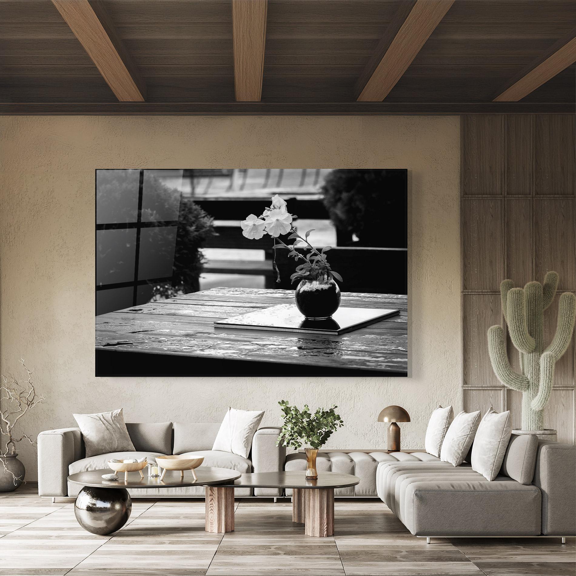 Tablou Sticla Black Vase View mockup 8