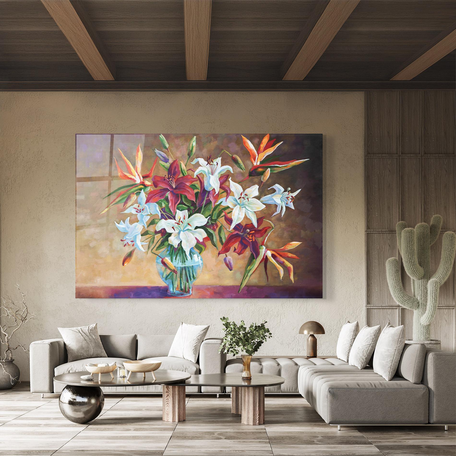 Tablou Sticla Flower Vase mockup 8