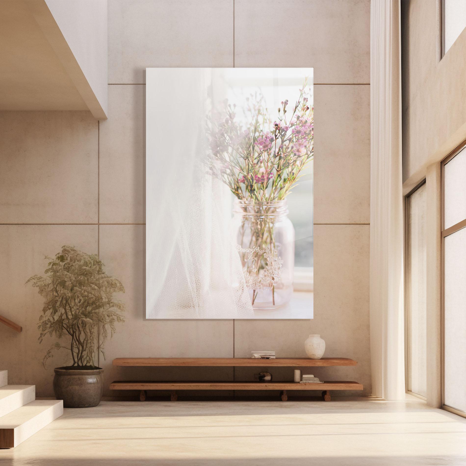 Tablou Sticla Field Flowers Vase mockup 8