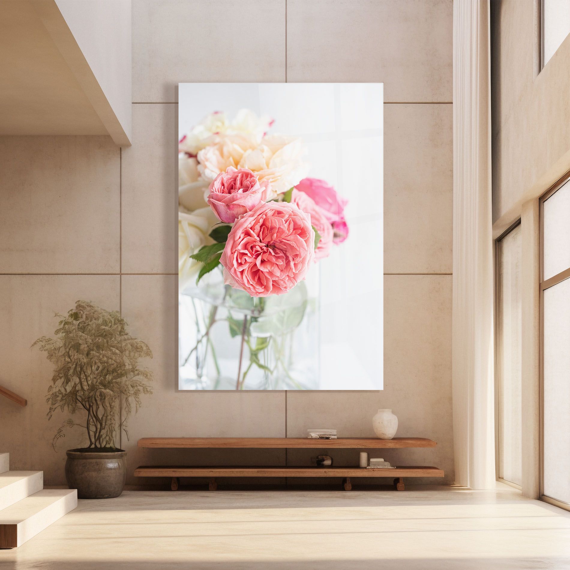 Pink Rose Vase mockup 8