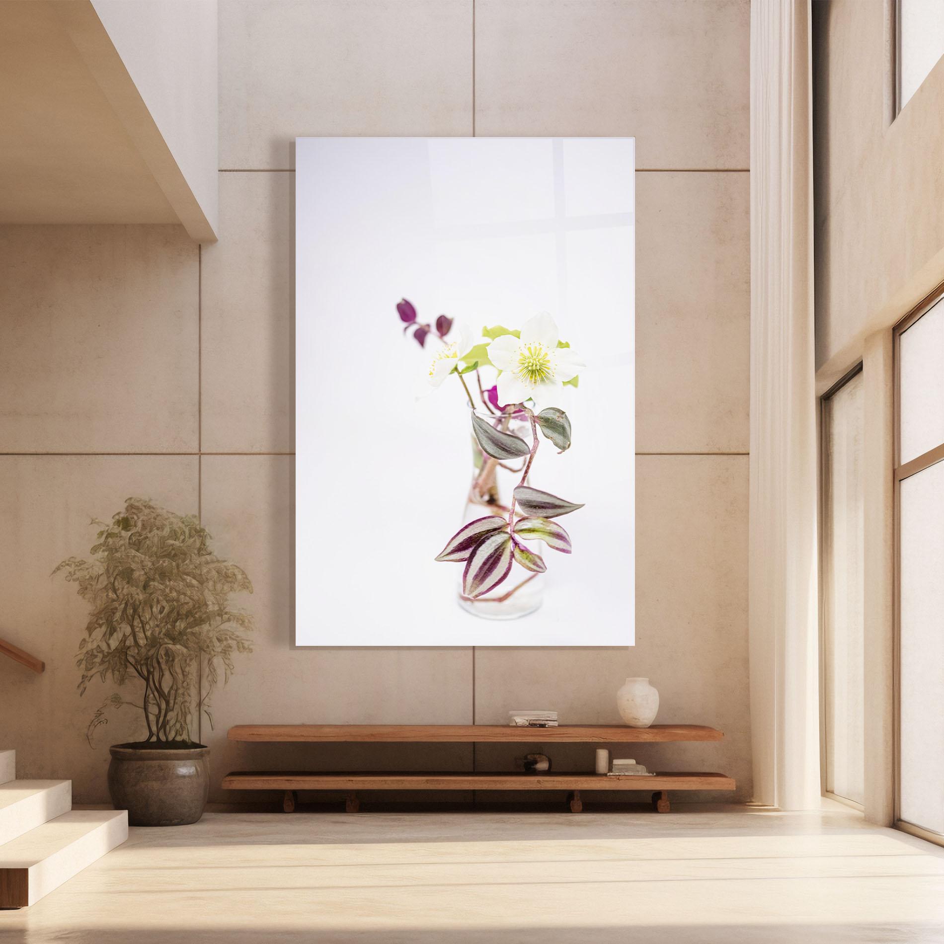 Tablou Sticla Pretty Leaf Vase mockup 8