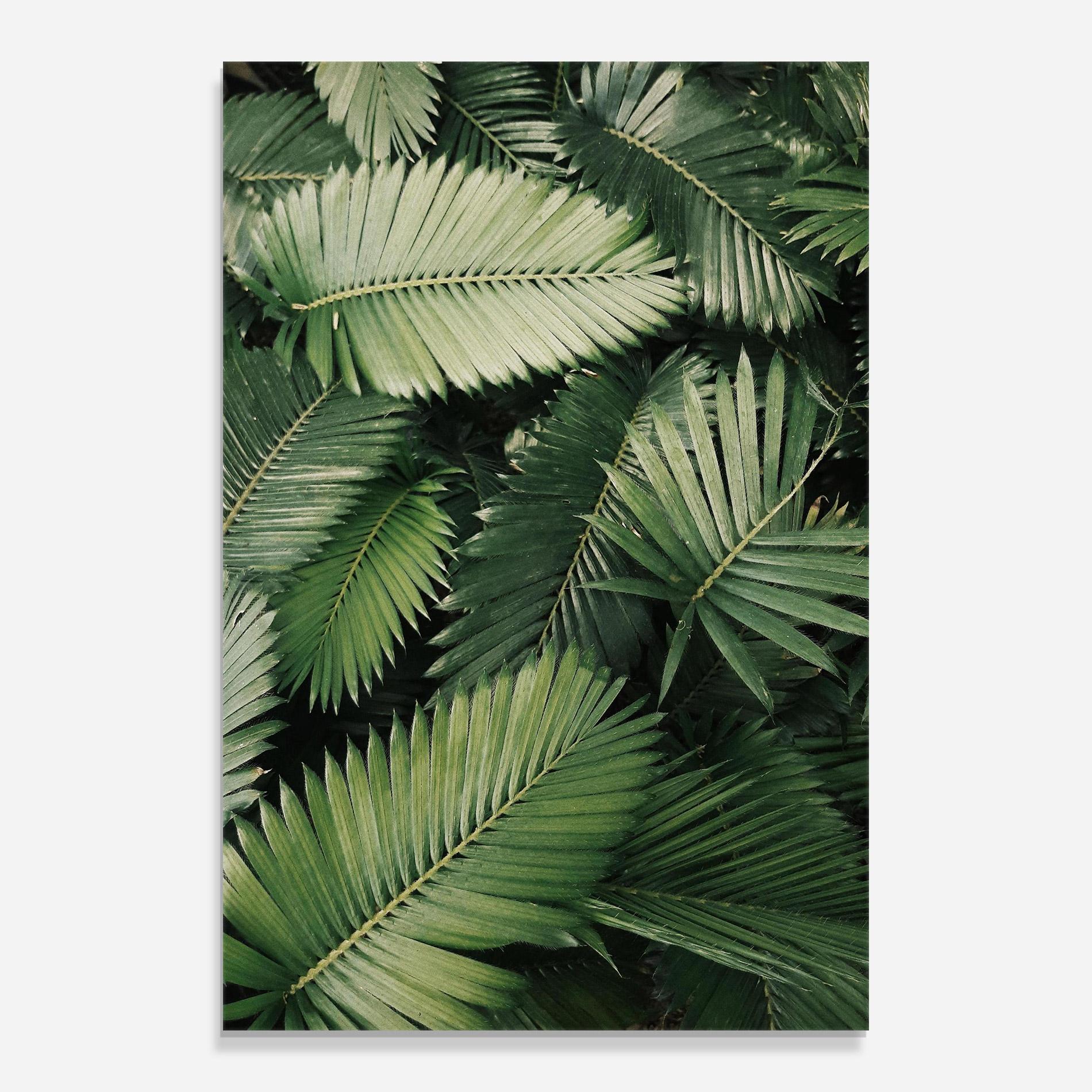 Tablou Sticla Green Leaves mockup 0