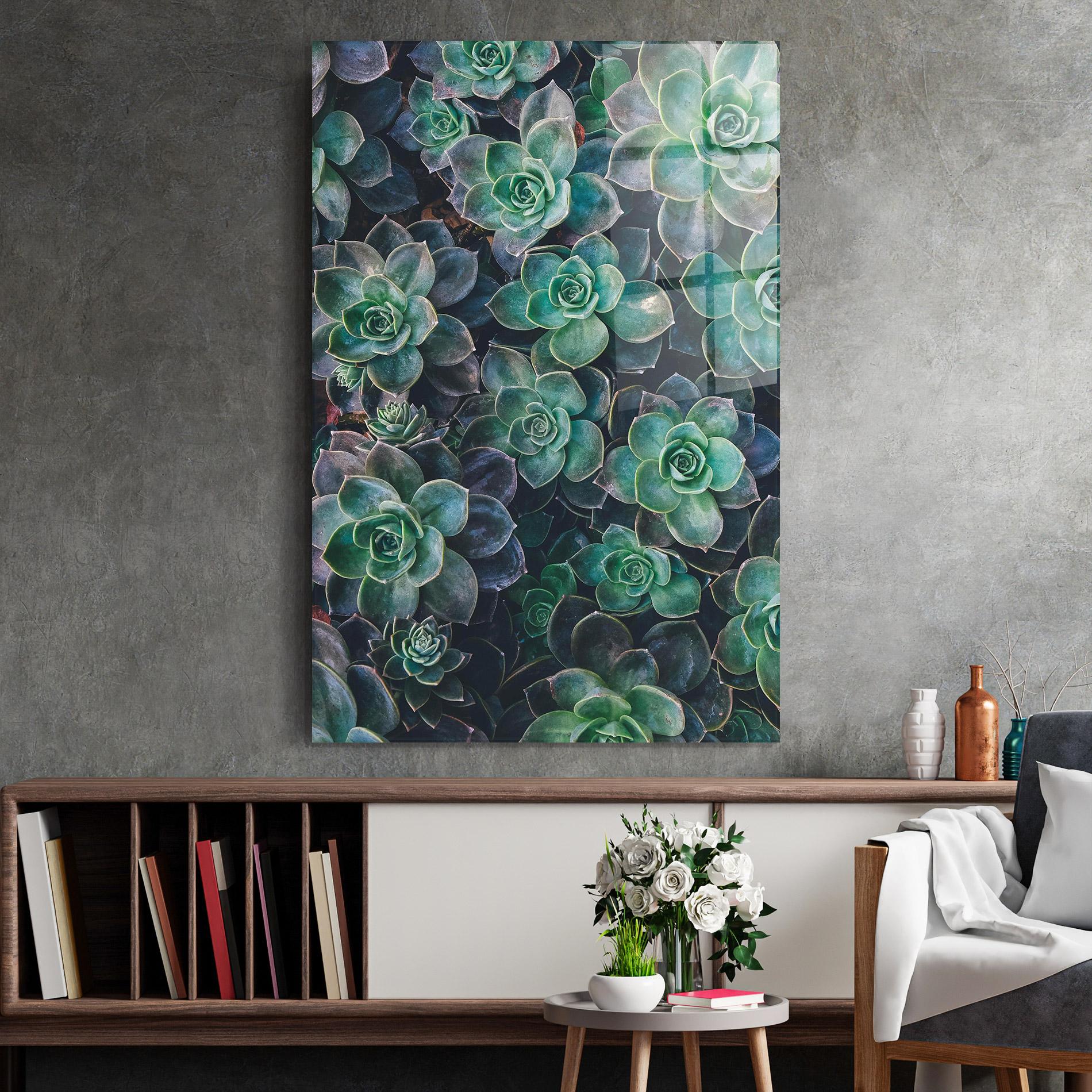 Tablou Sticla Green Lilac Tree mockup 2