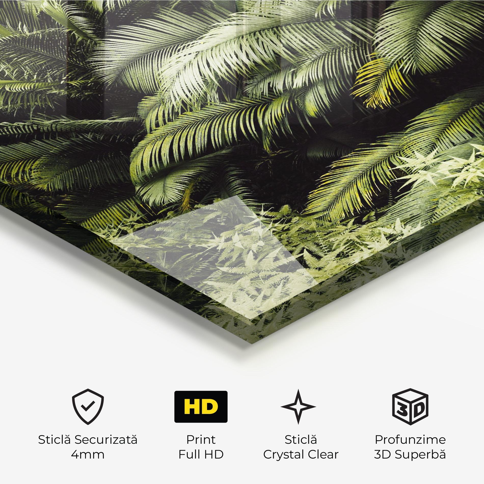 Tablou Sticla Into The Jungle mockup 3