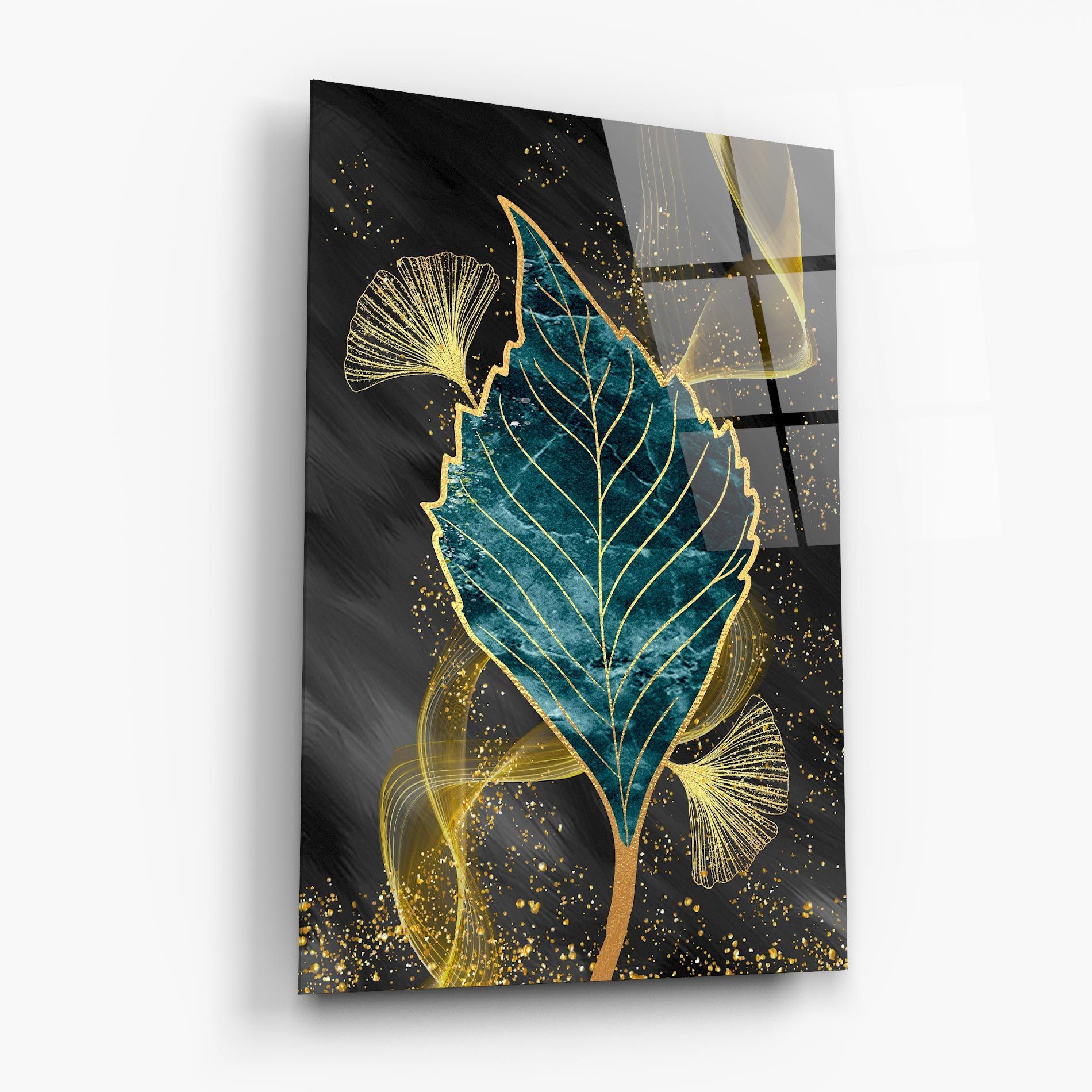 Golden Leaves Blue mockup 6