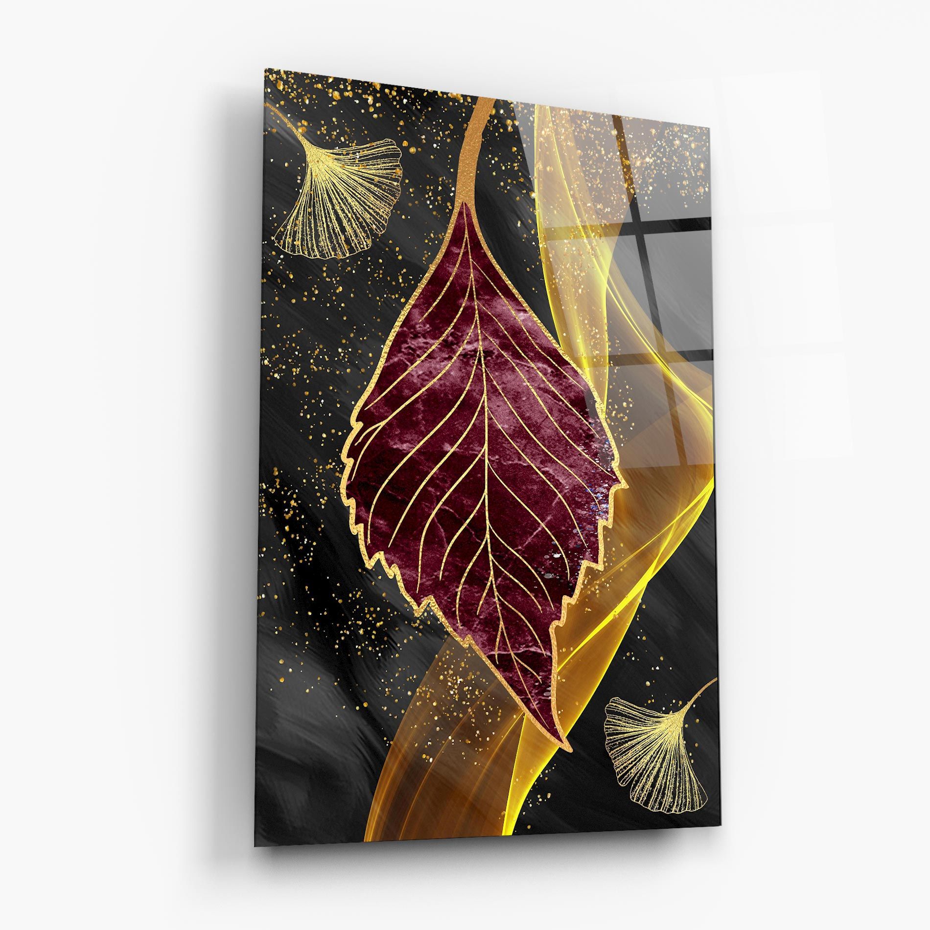 Golden Leaves Red mockup 6