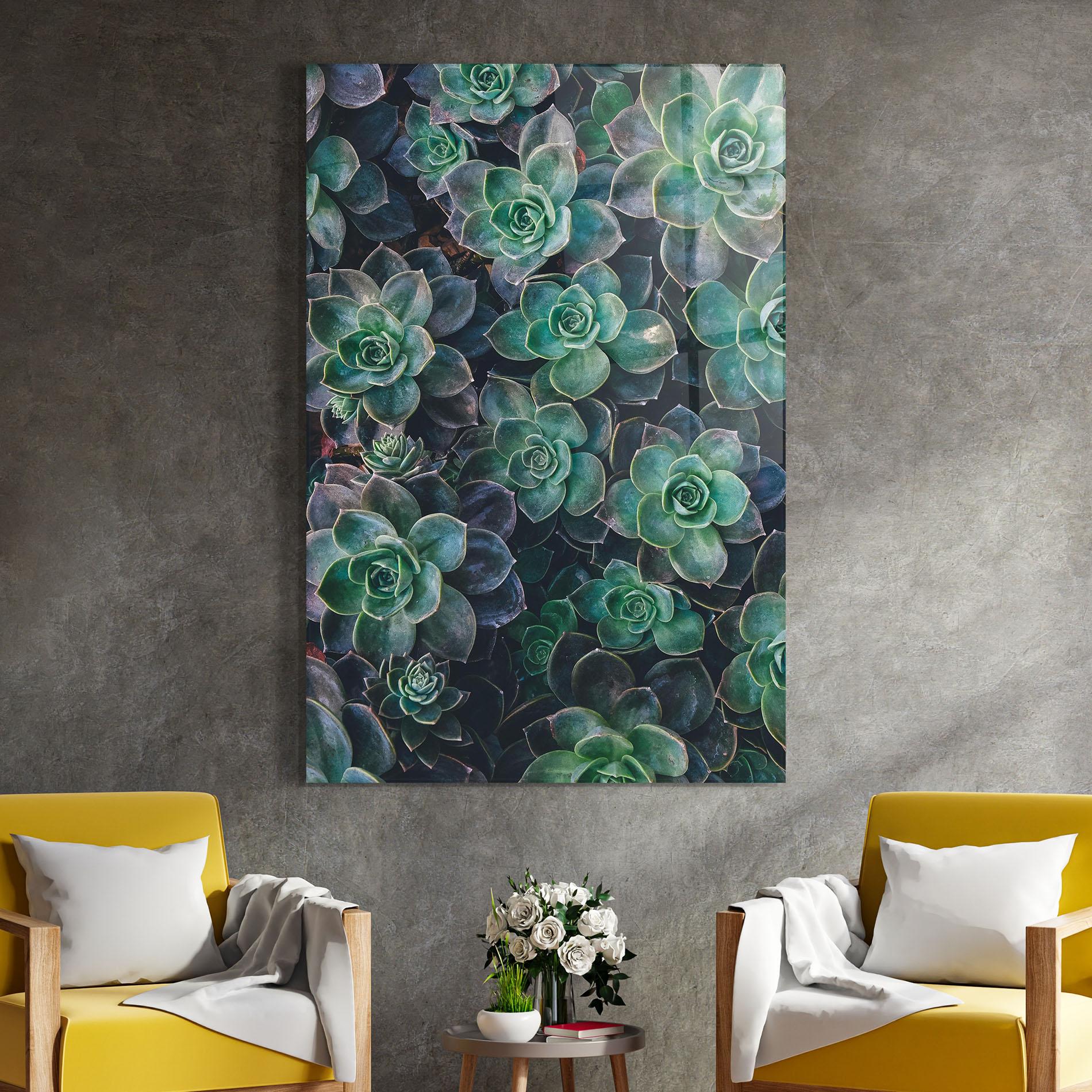 Tablou Sticla Green Lilac Tree mockup 4