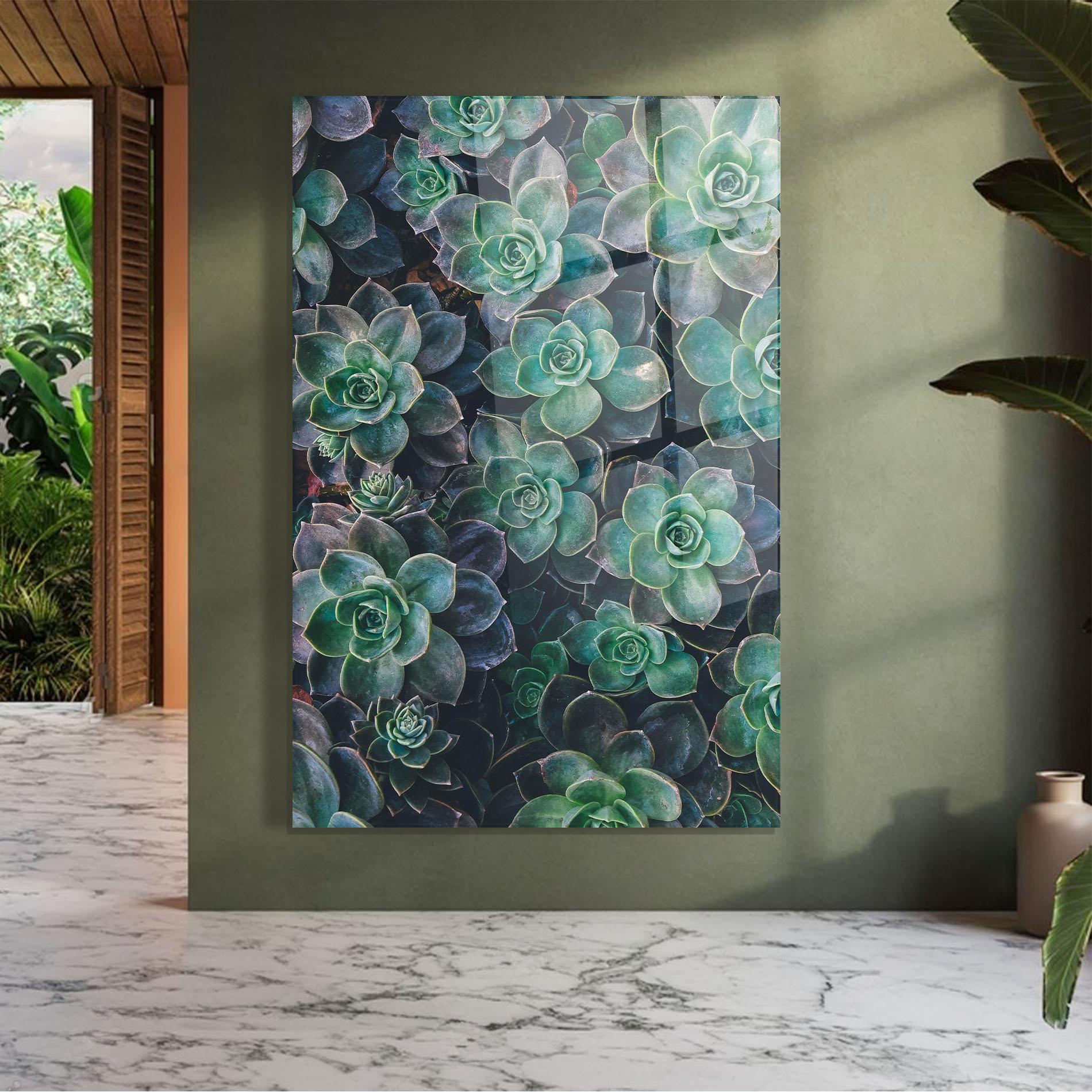 Tablou Sticla Green Lilac Tree mockup 7