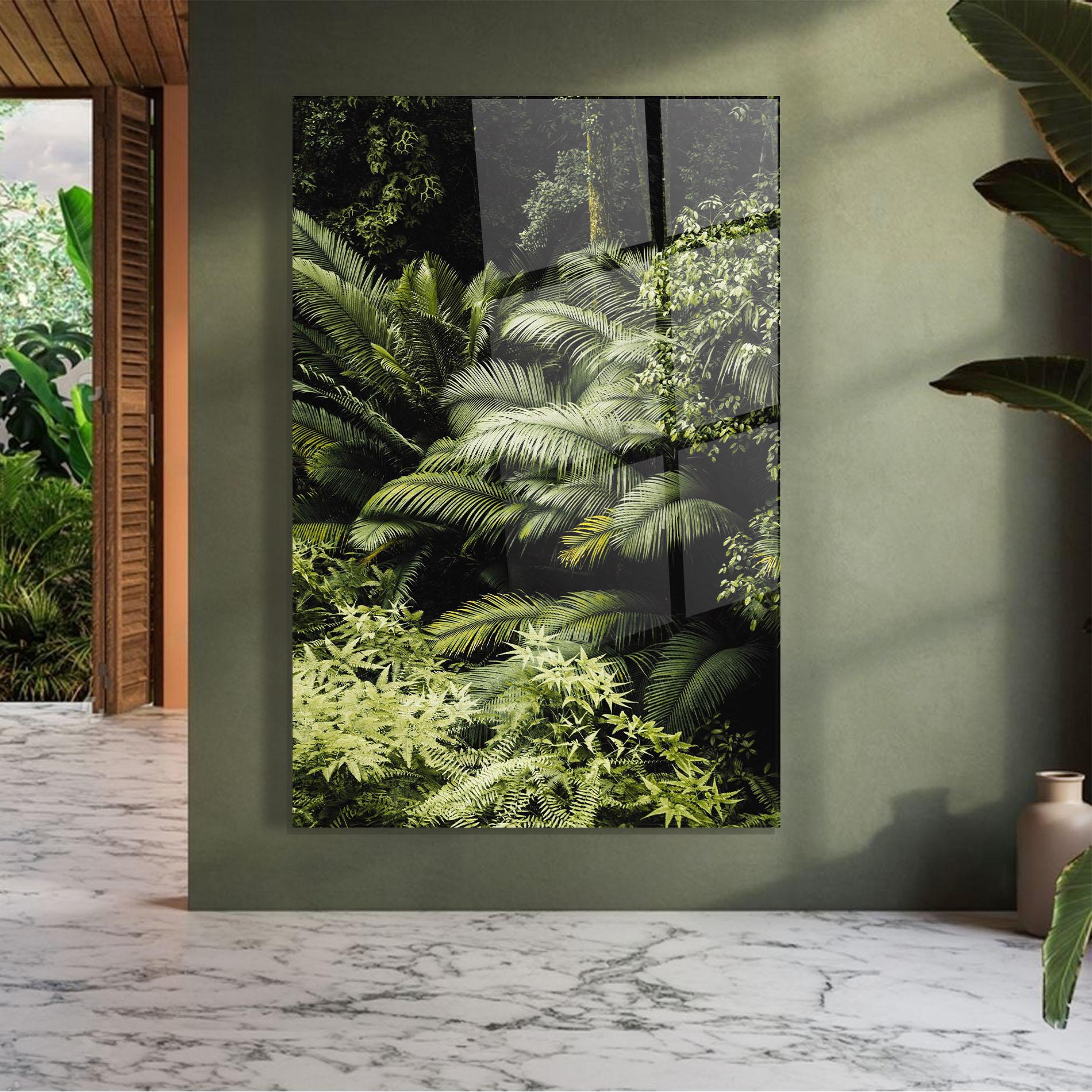 Tablou Sticla Into The Jungle mockup 7