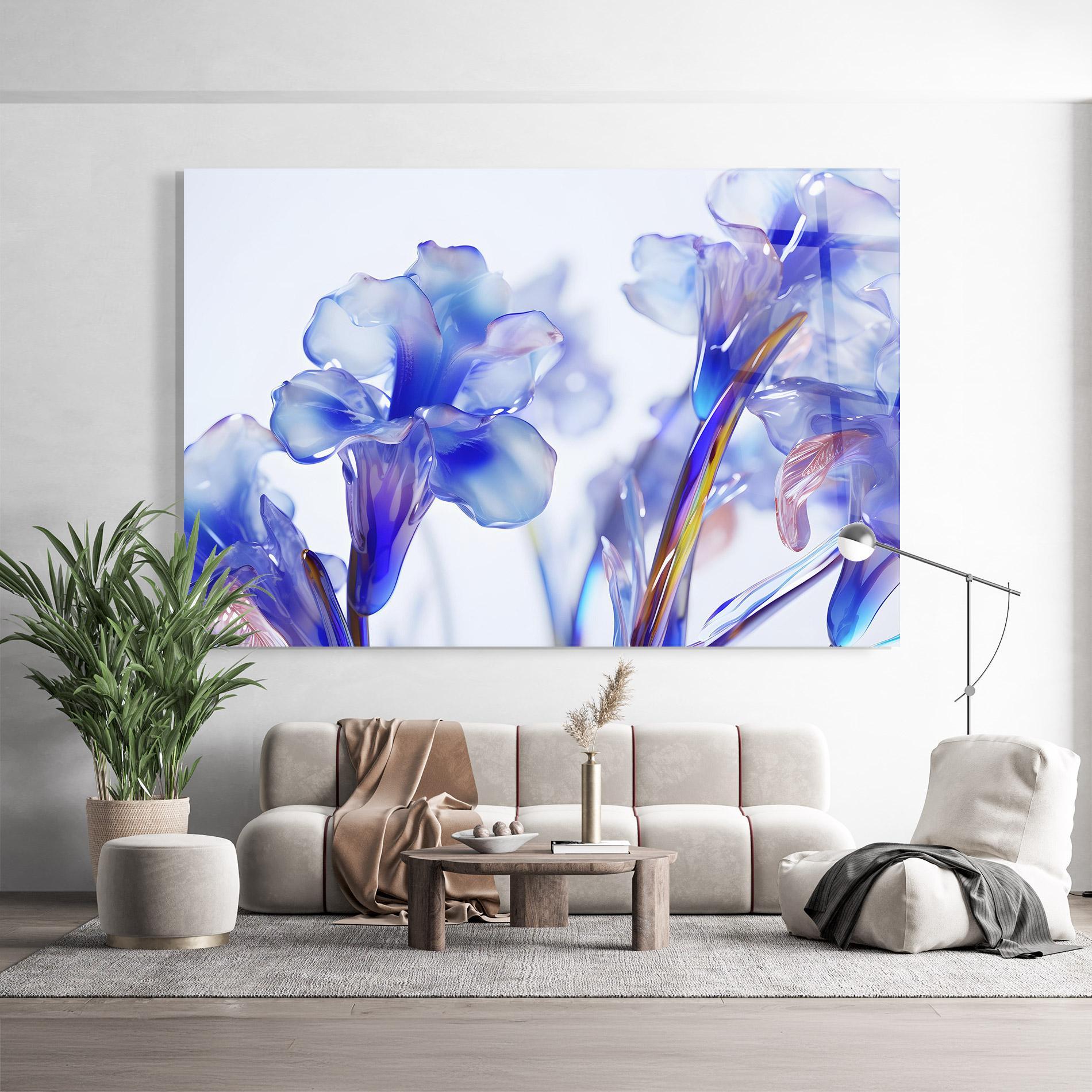 Tablou Sticla Iris Glass mockup 9