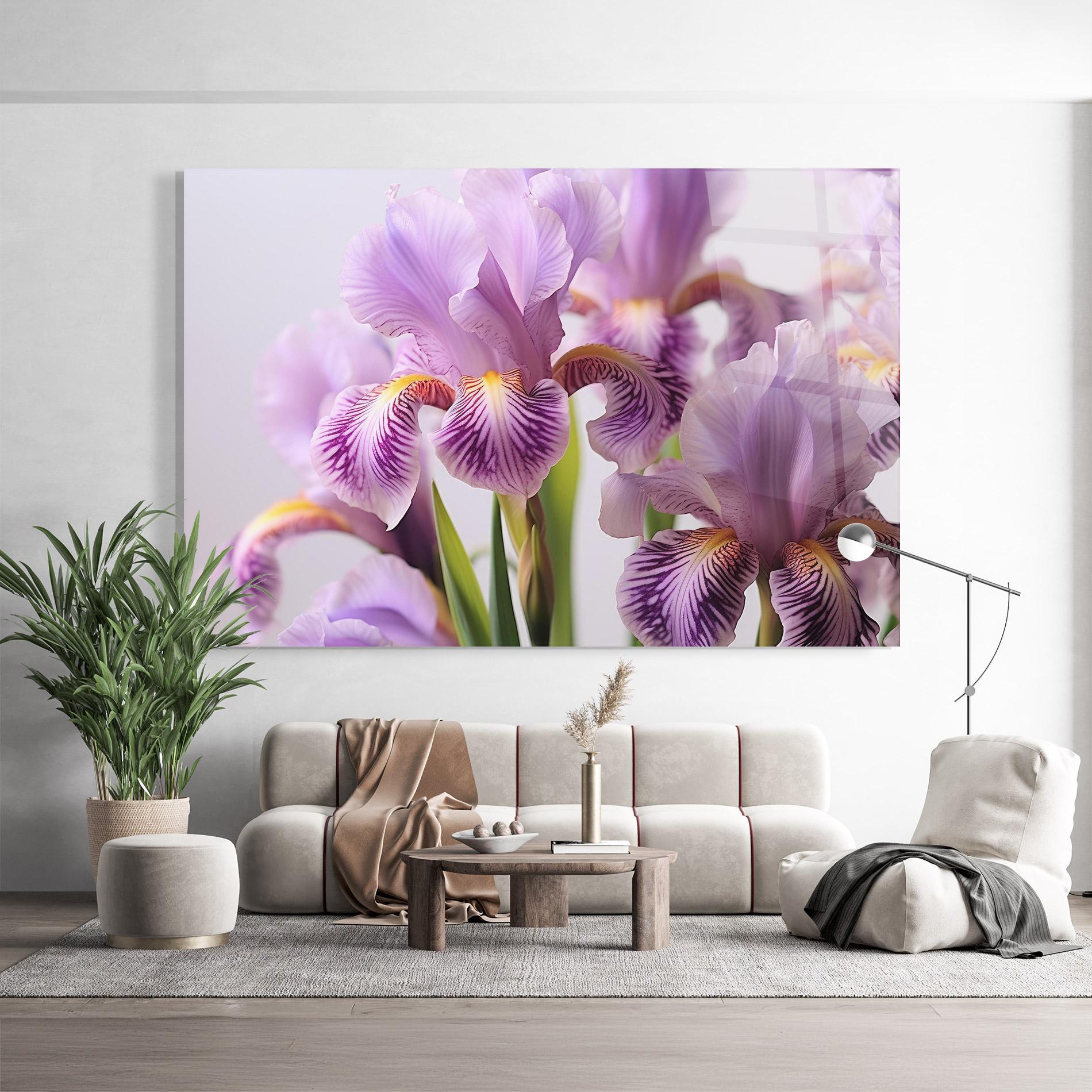 Tablou Sticla Iris In Vase mockup 9