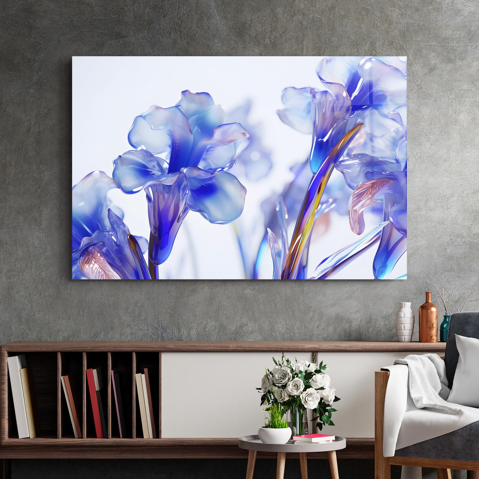 Tablou Sticla Iris Glass mockup 2