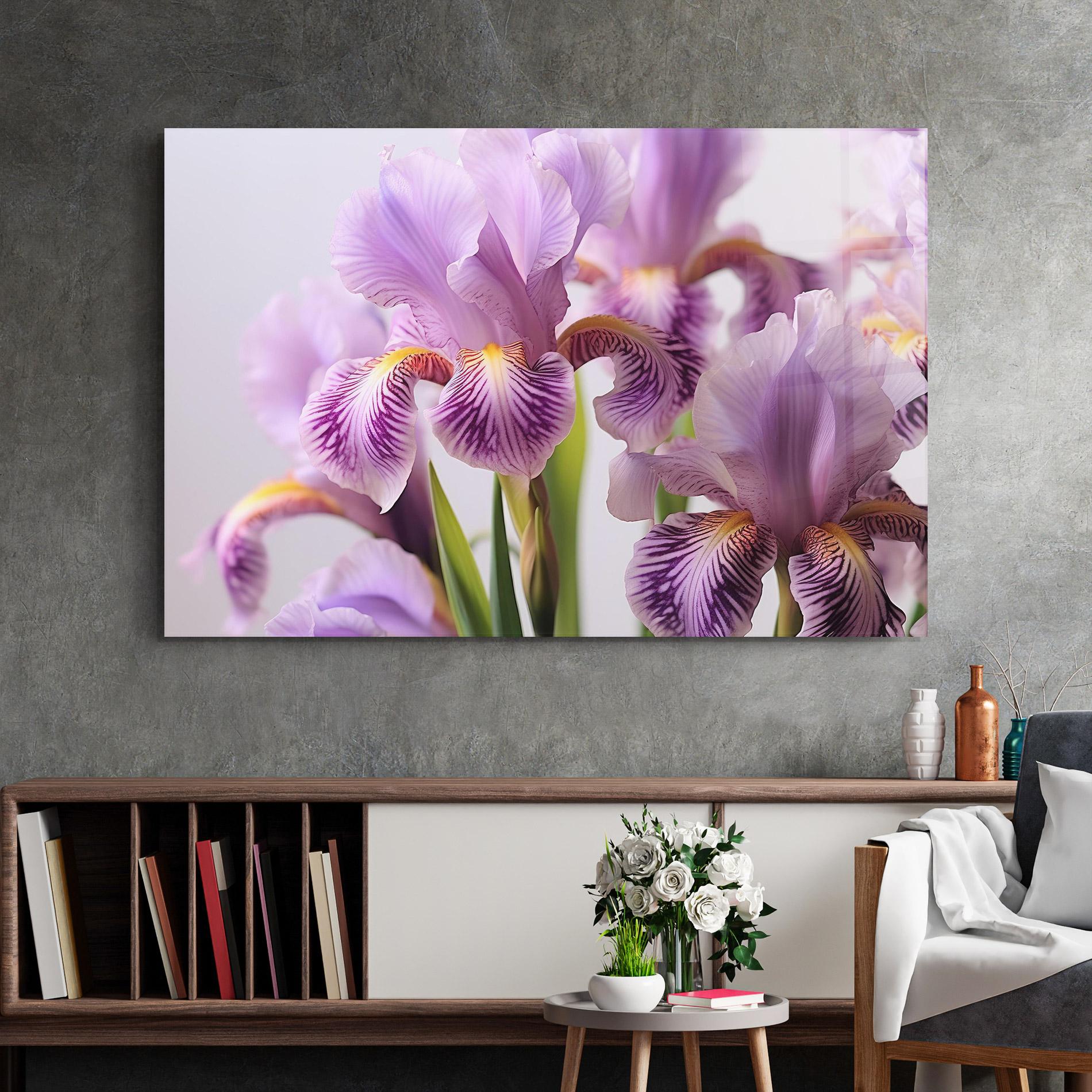 Tablou Sticla Iris In Vase mockup 2