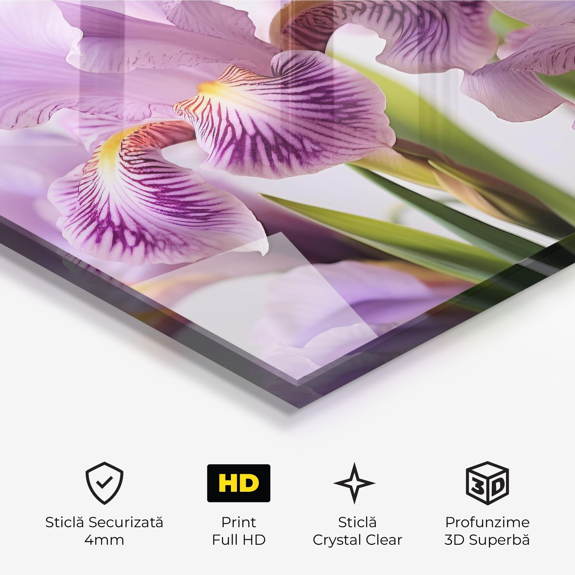Tablou Sticla Iris In Vase mockup 3