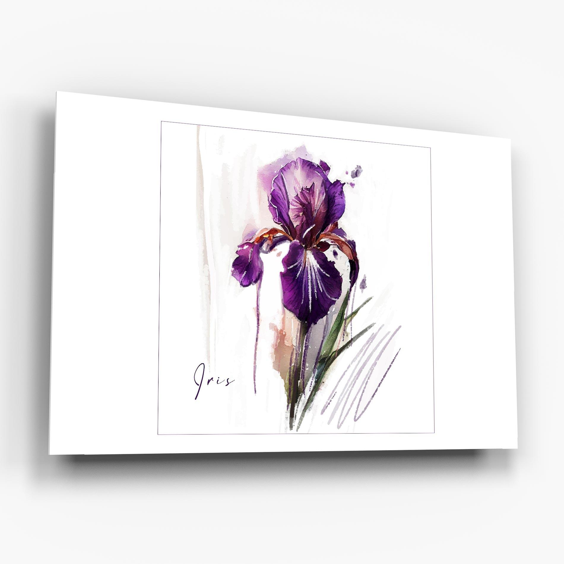 Tablou Sticla Iris Art mockup 6